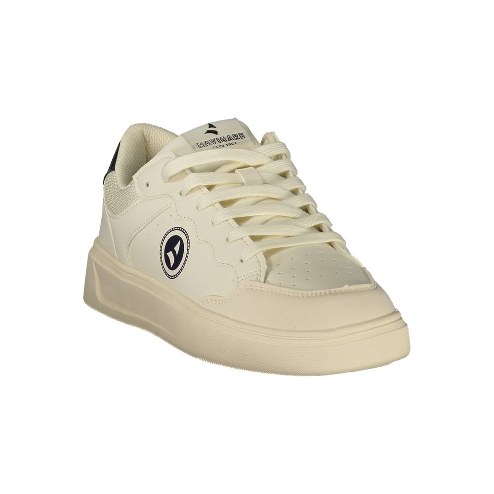 Navigare White Polyurethane Men's Men's Sneaker