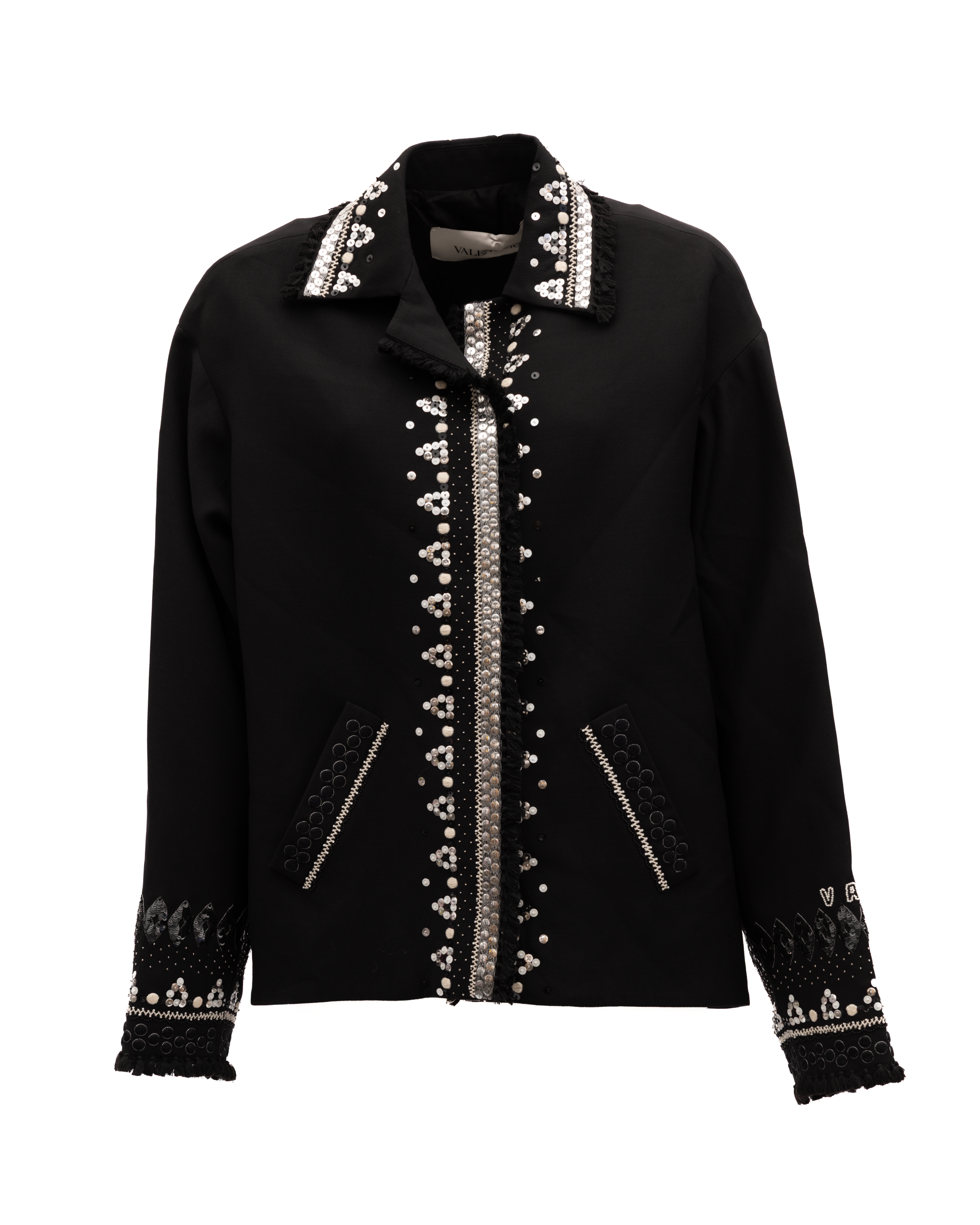 Valentino Garavani Black Embellished Women's Jacket