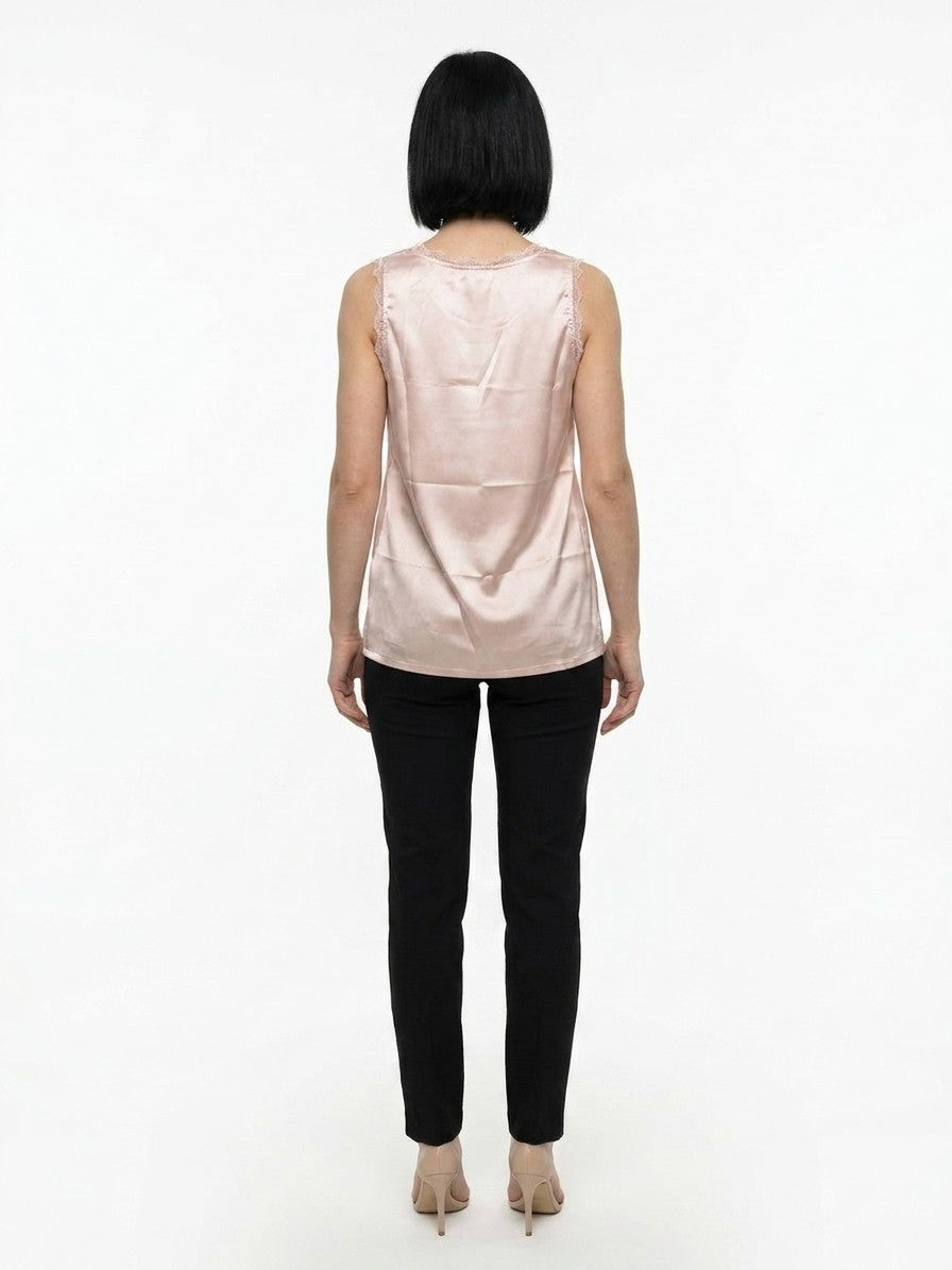Dolce & Gabbana Pink Elastane Tank Women's Tops