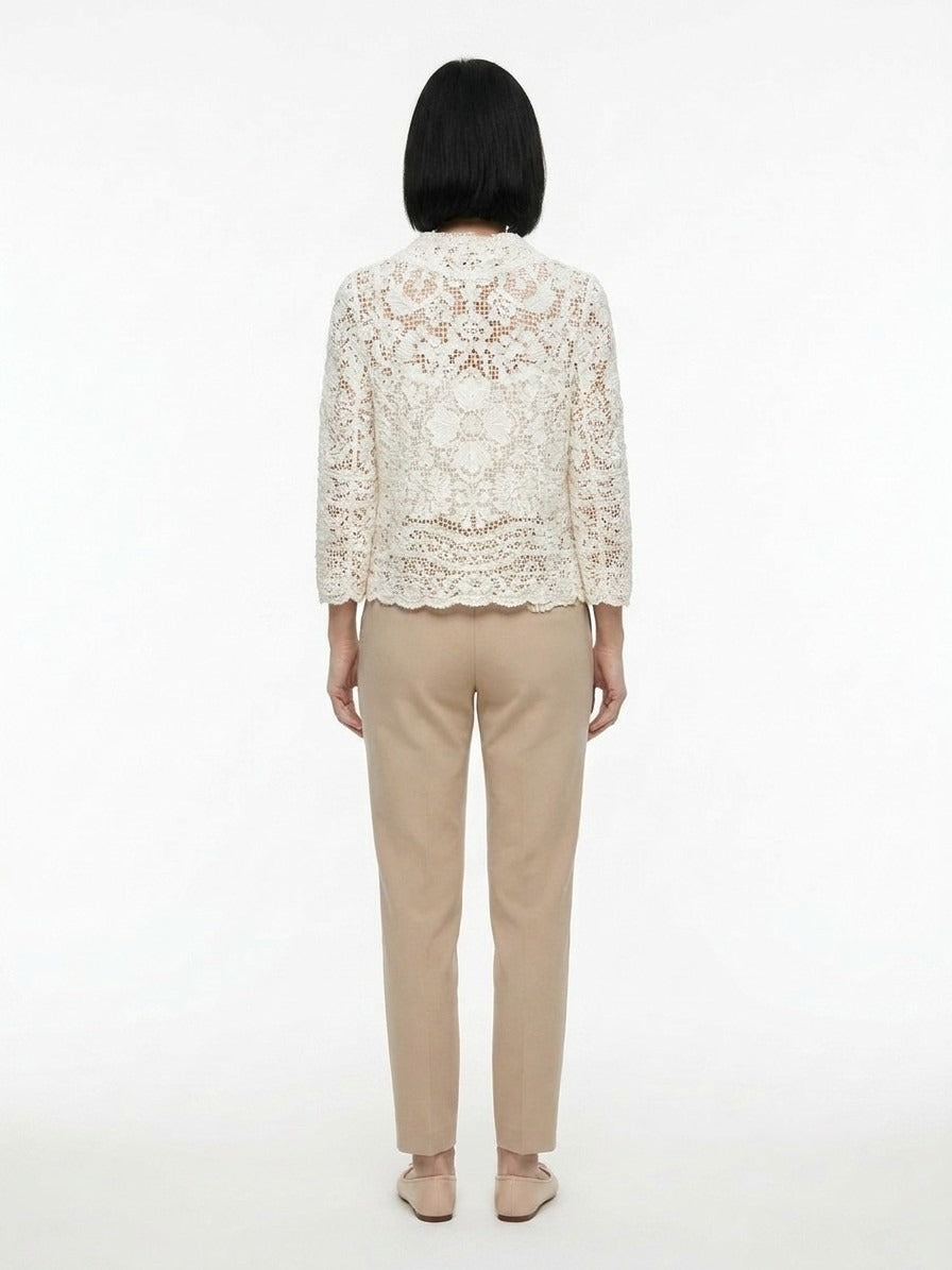 Dolce & Gabbana White Cotton Women's Cardigan