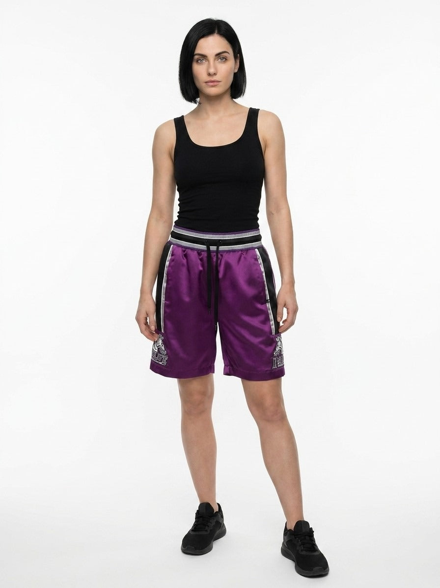Dolce & Gabbana Purple Polyester Bermuda Women's Shorts