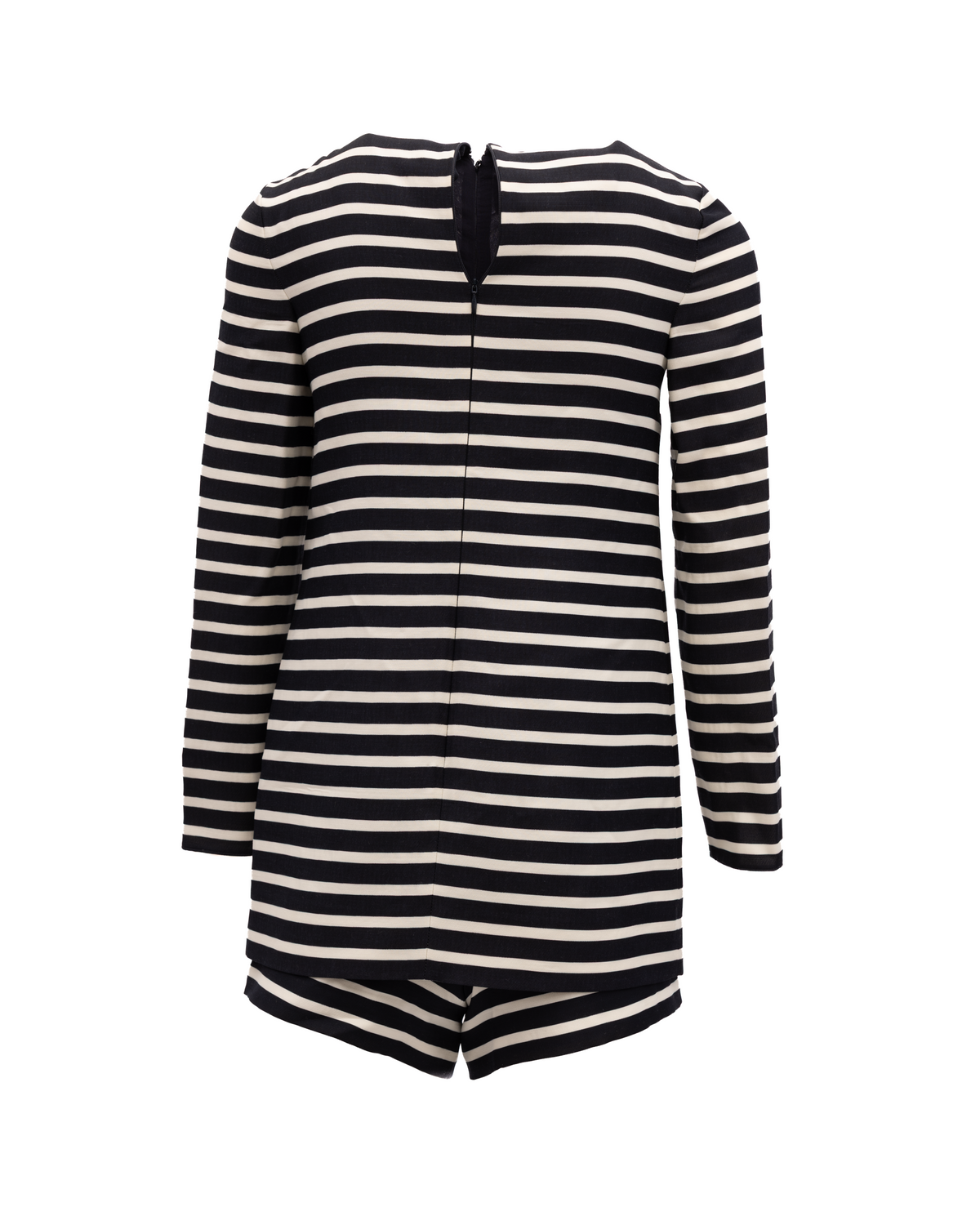 Valentino Garavani Black and White Striped Women's Romper