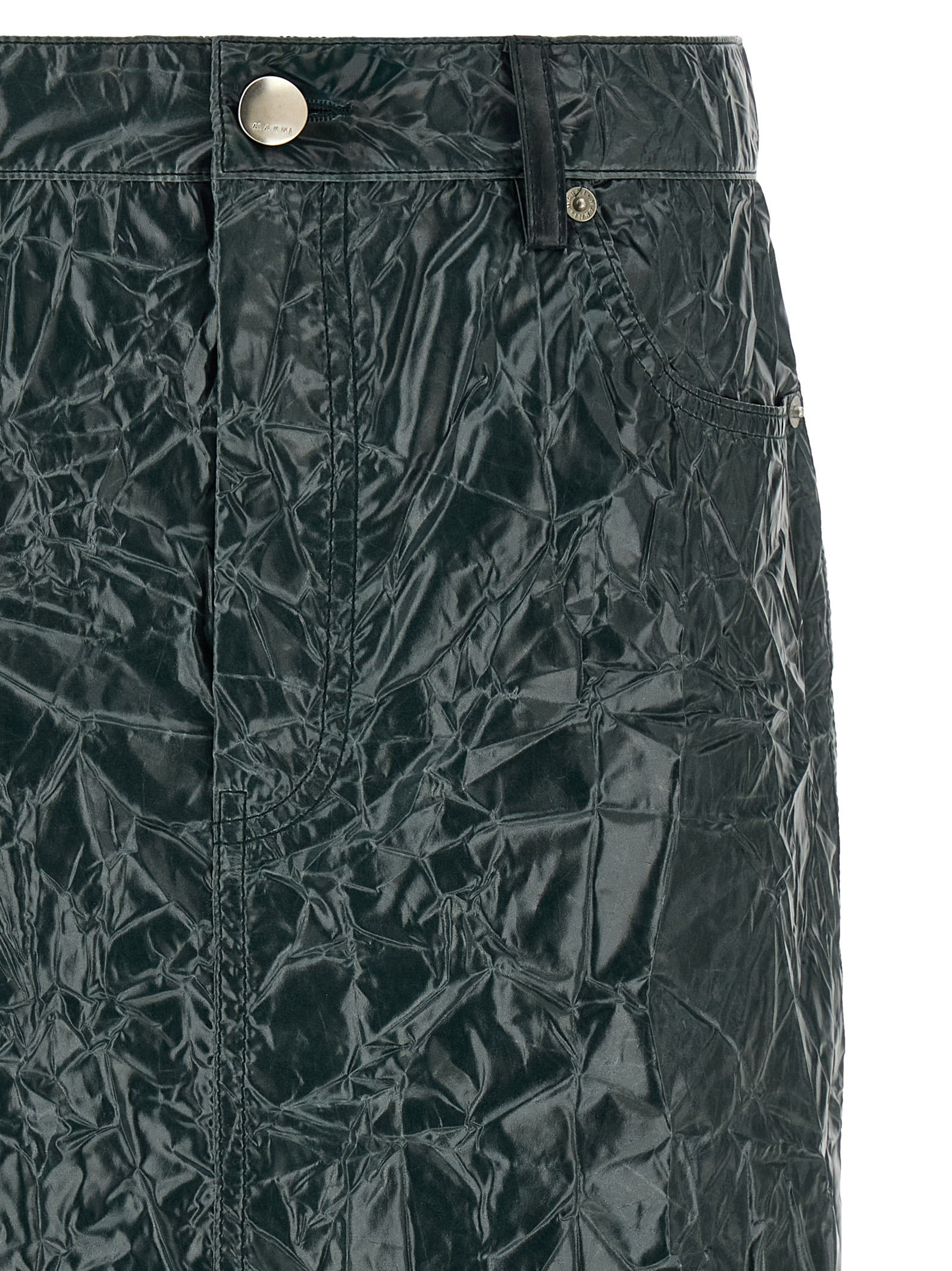 Marni Bicolor Polyester Midi Women's Skirt
