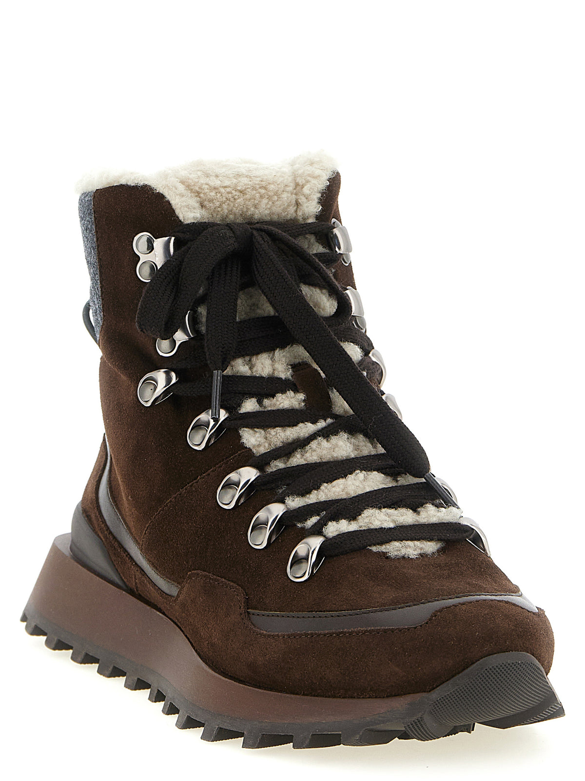 Brunello Cucinelli Brown Calfskin Ankle Women's Boots