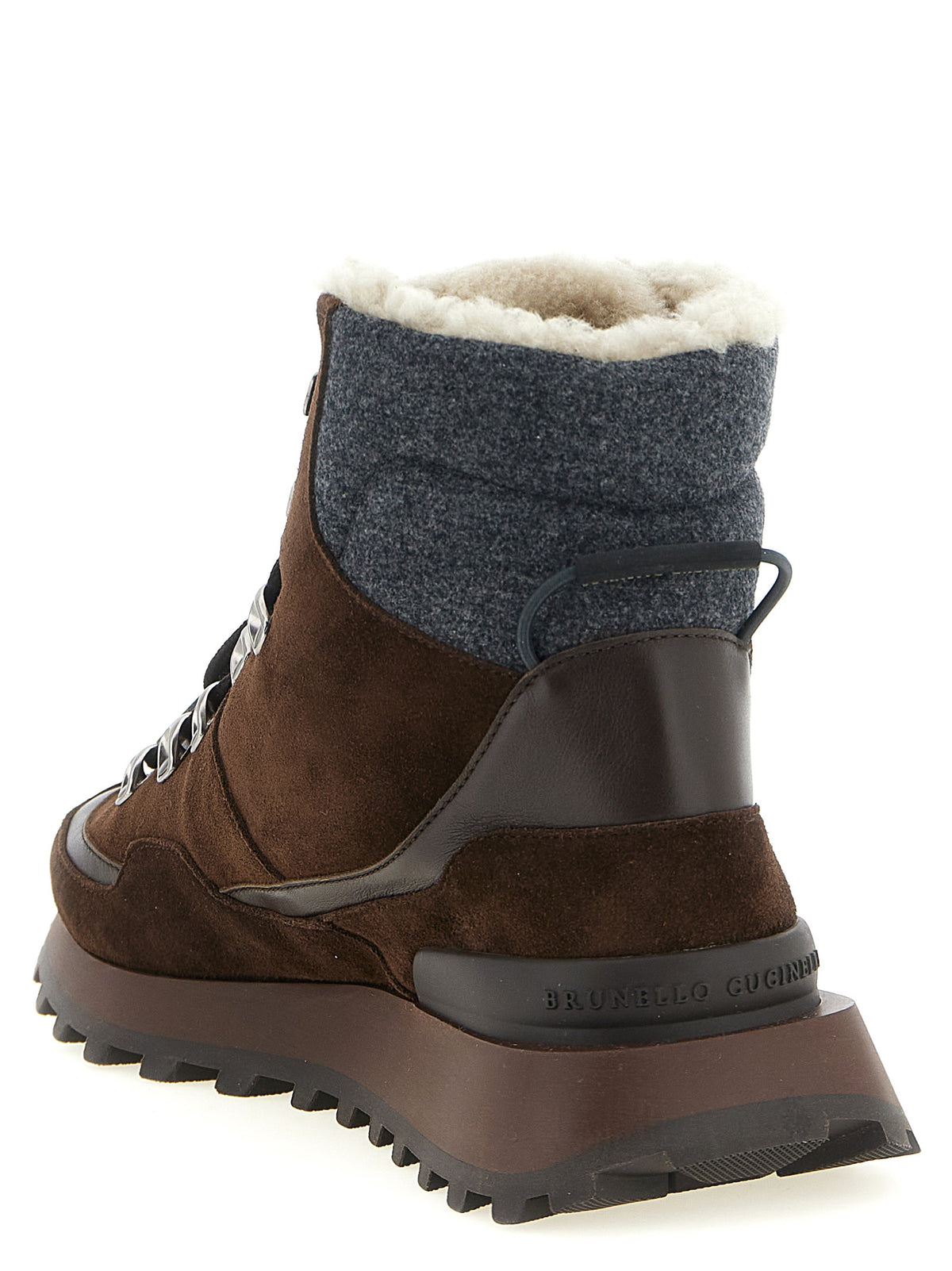 Brunello Cucinelli Brown Calfskin Ankle Women's Boots
