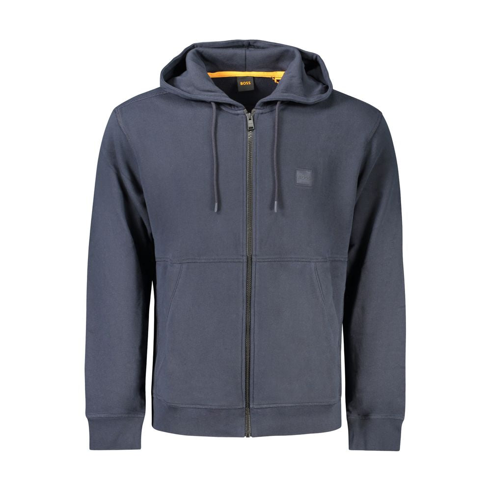 Hugo Boss Blue Cotton Men's Men's Sweatshirt