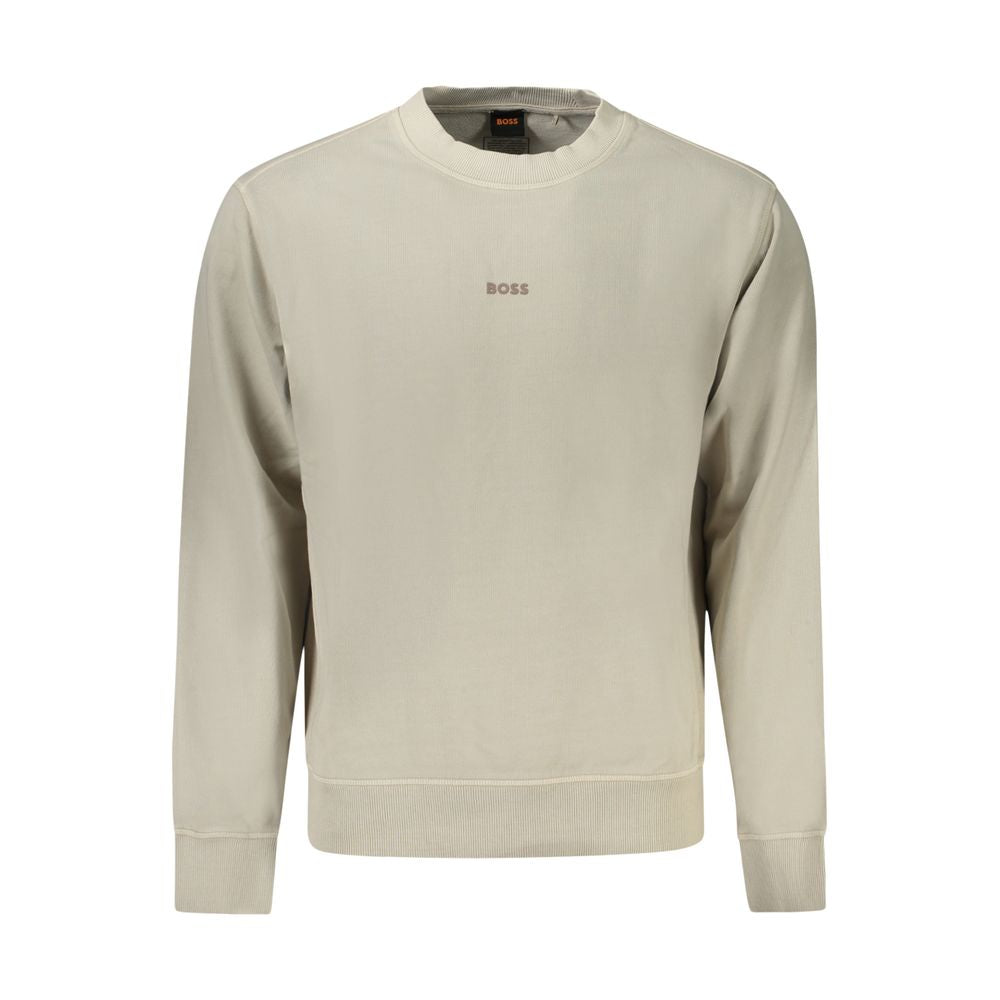 Hugo Boss Beige Cotton Men Men's Sweater