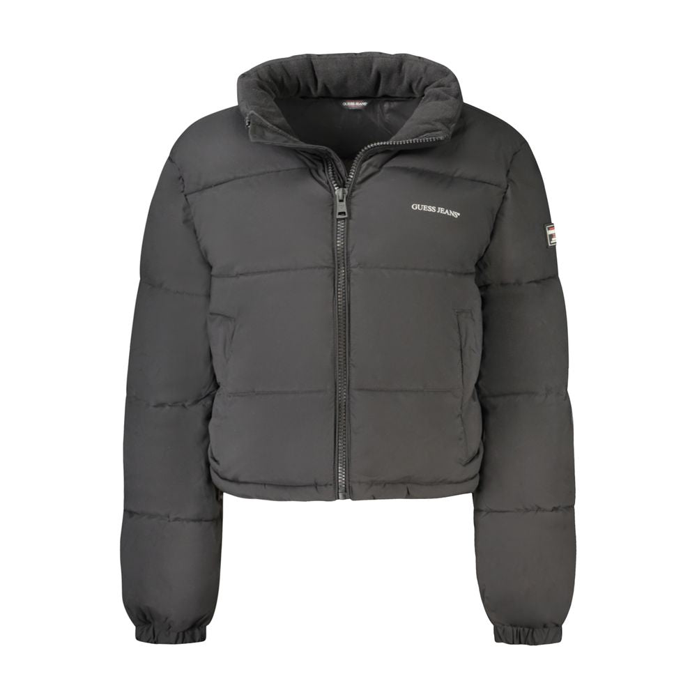 Guess Jeans Black Polyester Women Women's Jacket