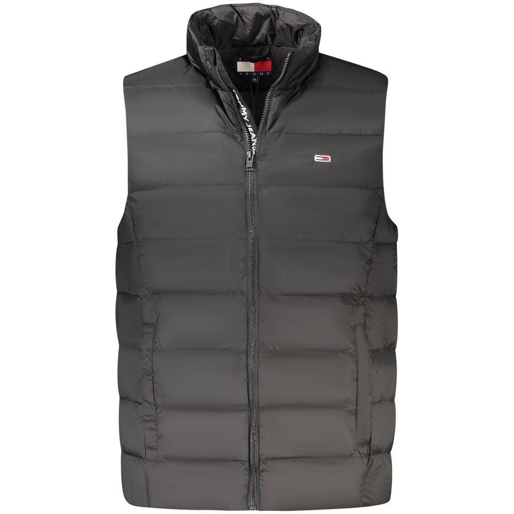 Tommy Hilfiger Black Nylon Men's Vest Men's Jacket