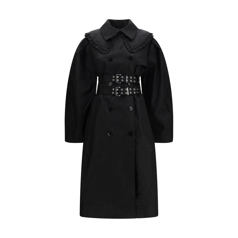 Ganni Black Nylon Women's Coat