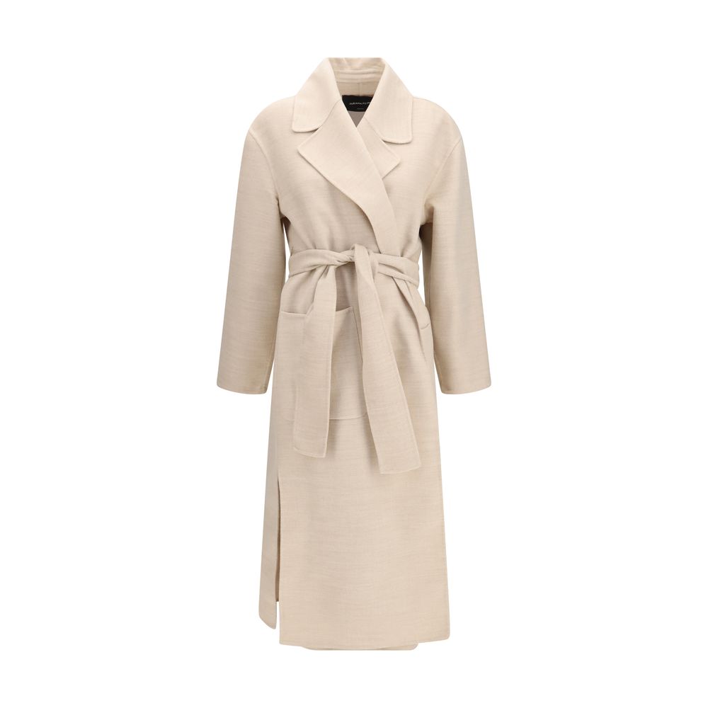 Fabiana Filippi Beige Wool Oves Aries Women's Coat