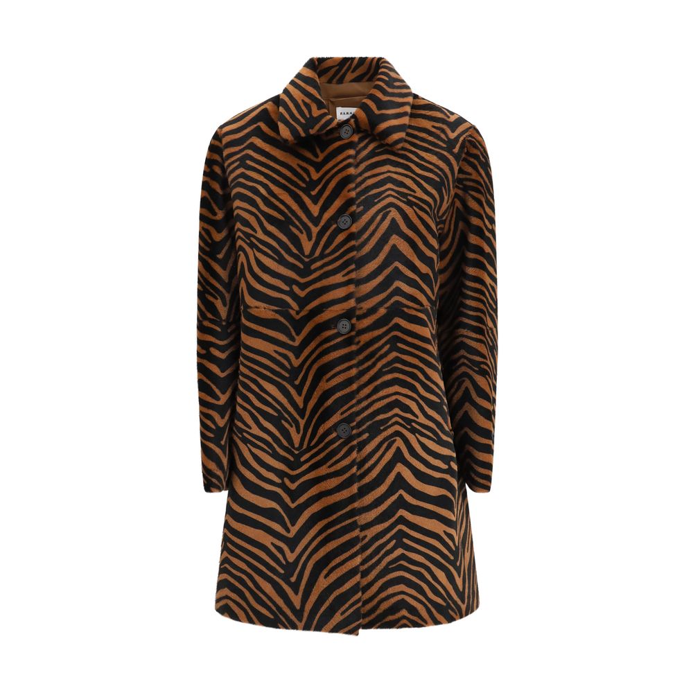 P.A.R.O.S.H. Multicolor Lamb Ovis Aries Women's Coat