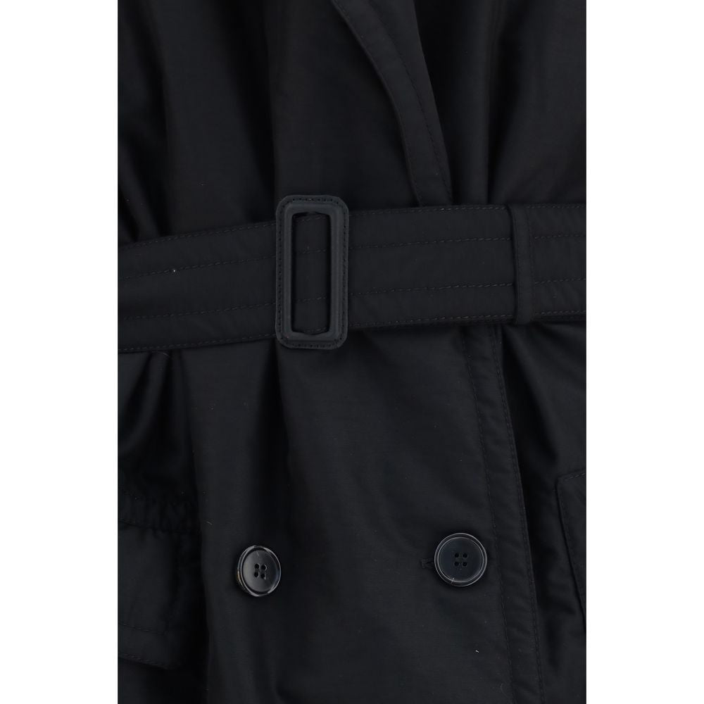 Maison Margiela Black Wool Oves Aries Women's Coat