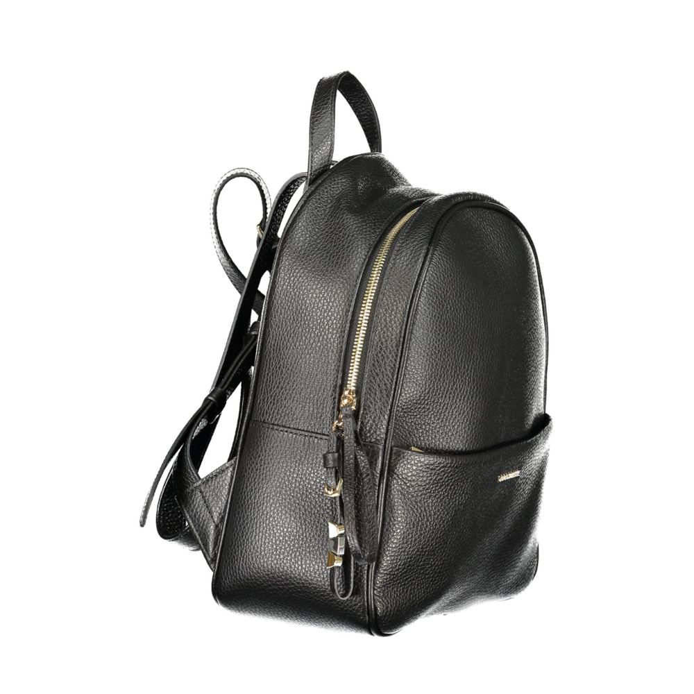 Coccinelle Black Leather Women's Backpack