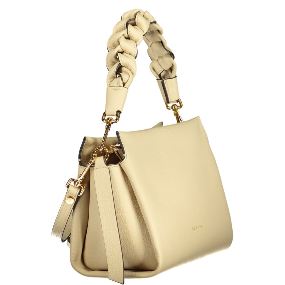 Coccinelle Beige Leather Women's Handbag