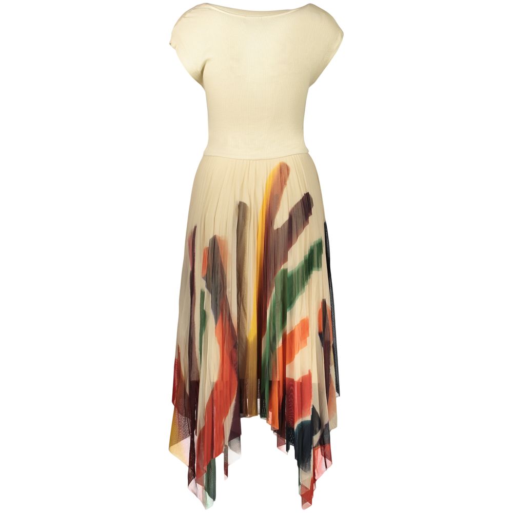 Desigual Beige Polyester Women's Women's Dress