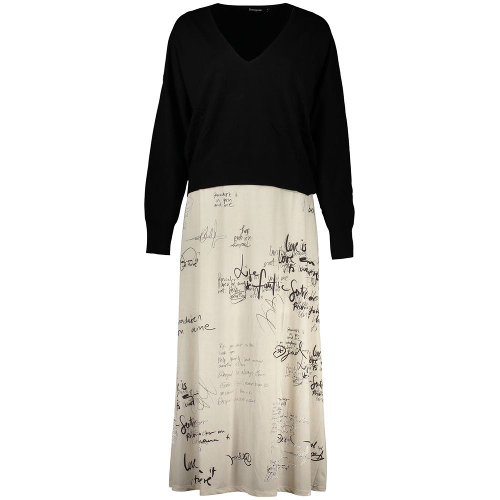 Desigual White Polyester Casual Women's Dress