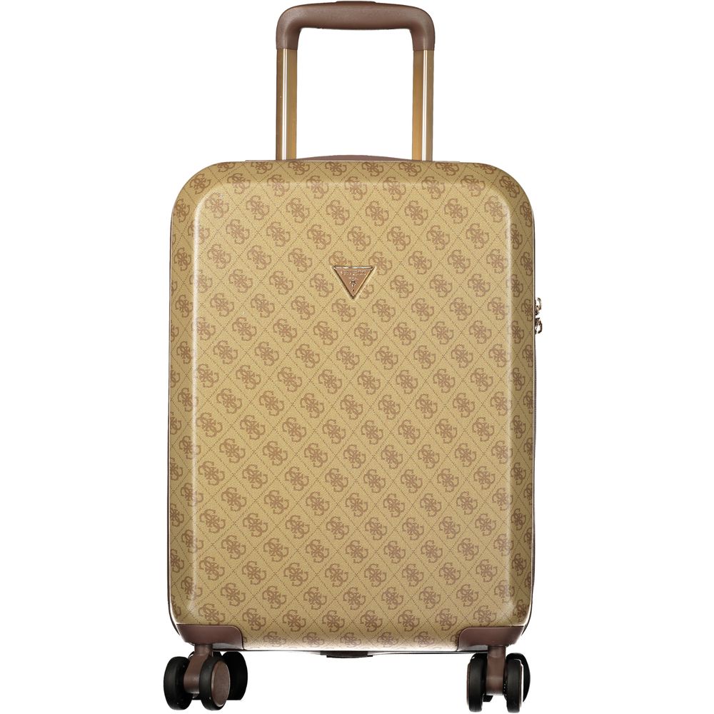Guess Jeans Beige Plastic Luggage And Women's Travel