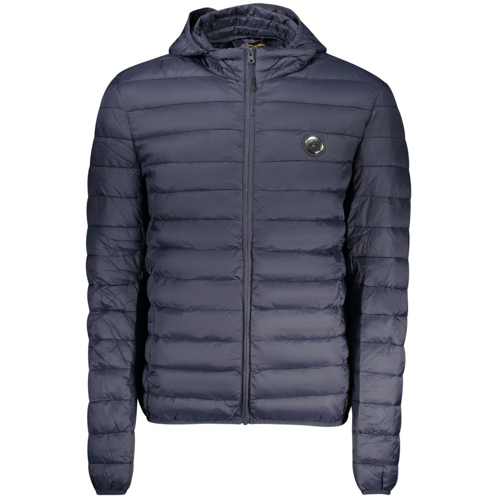 Cavalli Class Blue Polyester Shell Men's Jacket