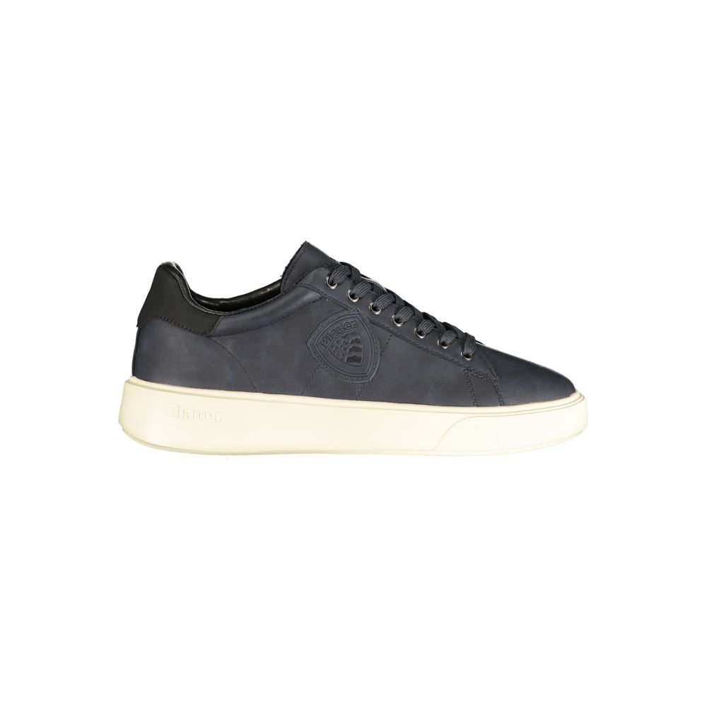 Blauer Blue Polyester Low Top Men's Sneakers