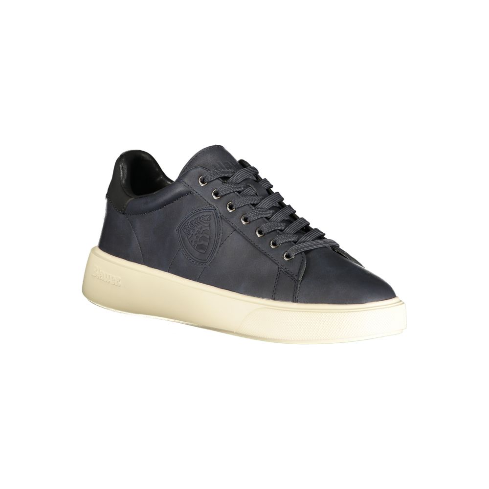 Blauer Blue Polyester Low Top Men's Sneakers