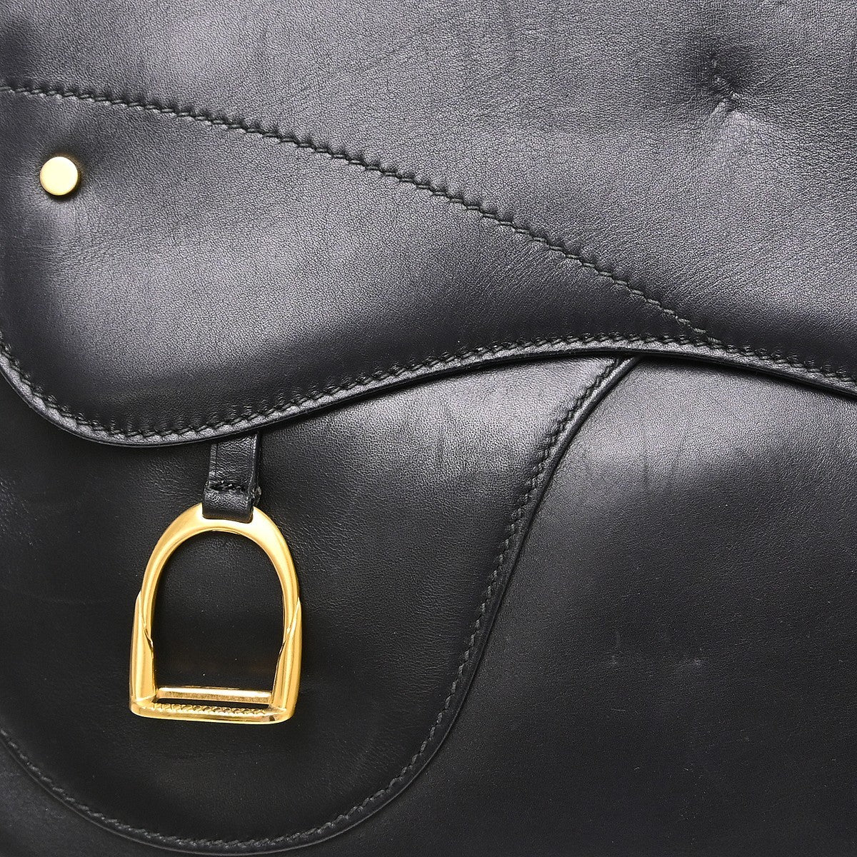 Gucci Backpack Leather Black Leather Backpack Bag (Pre-Owned)