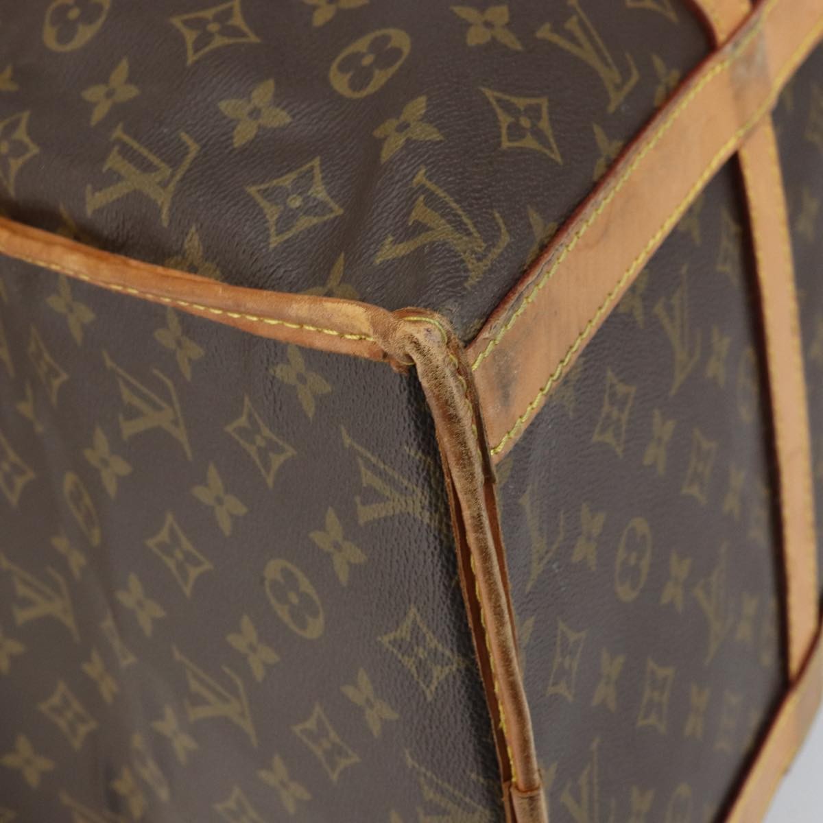 Louis Vuitton Dog Carrier Monogram Canvas Brown Canvas Travel Bag Bag (Pre-Owned)