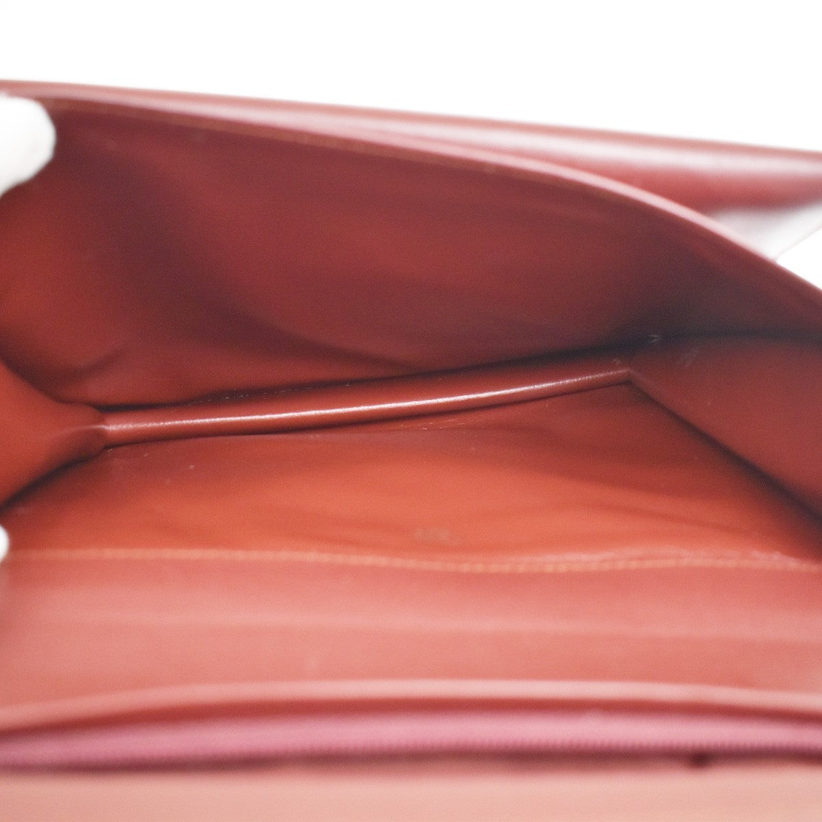 Cartier Must De Cartier Clutch Leather Burgundy Leather Clutche & Pouche Bag (Pre-Owned)
