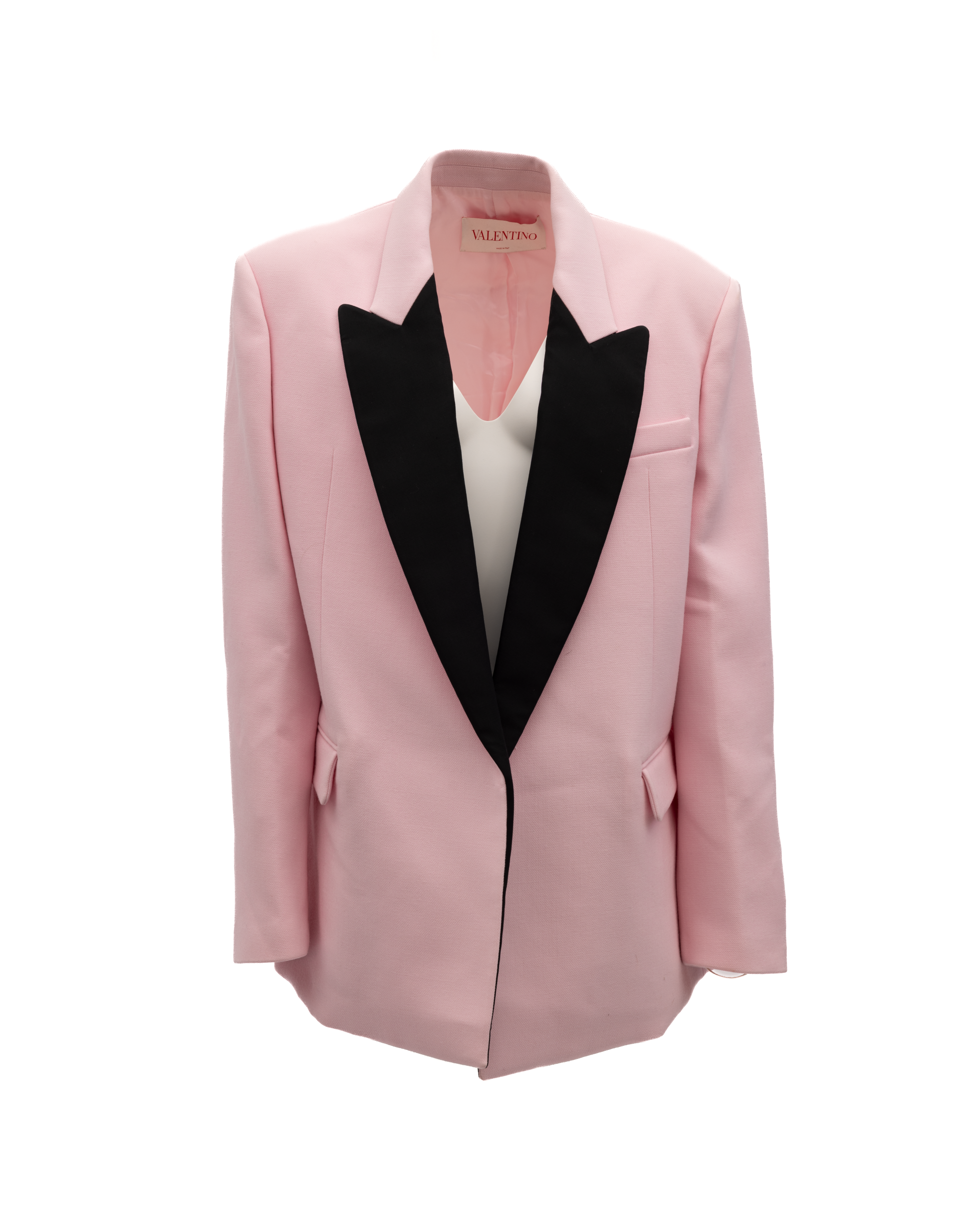 Valentino Garavani Pink Tuxedo Women's Blazer