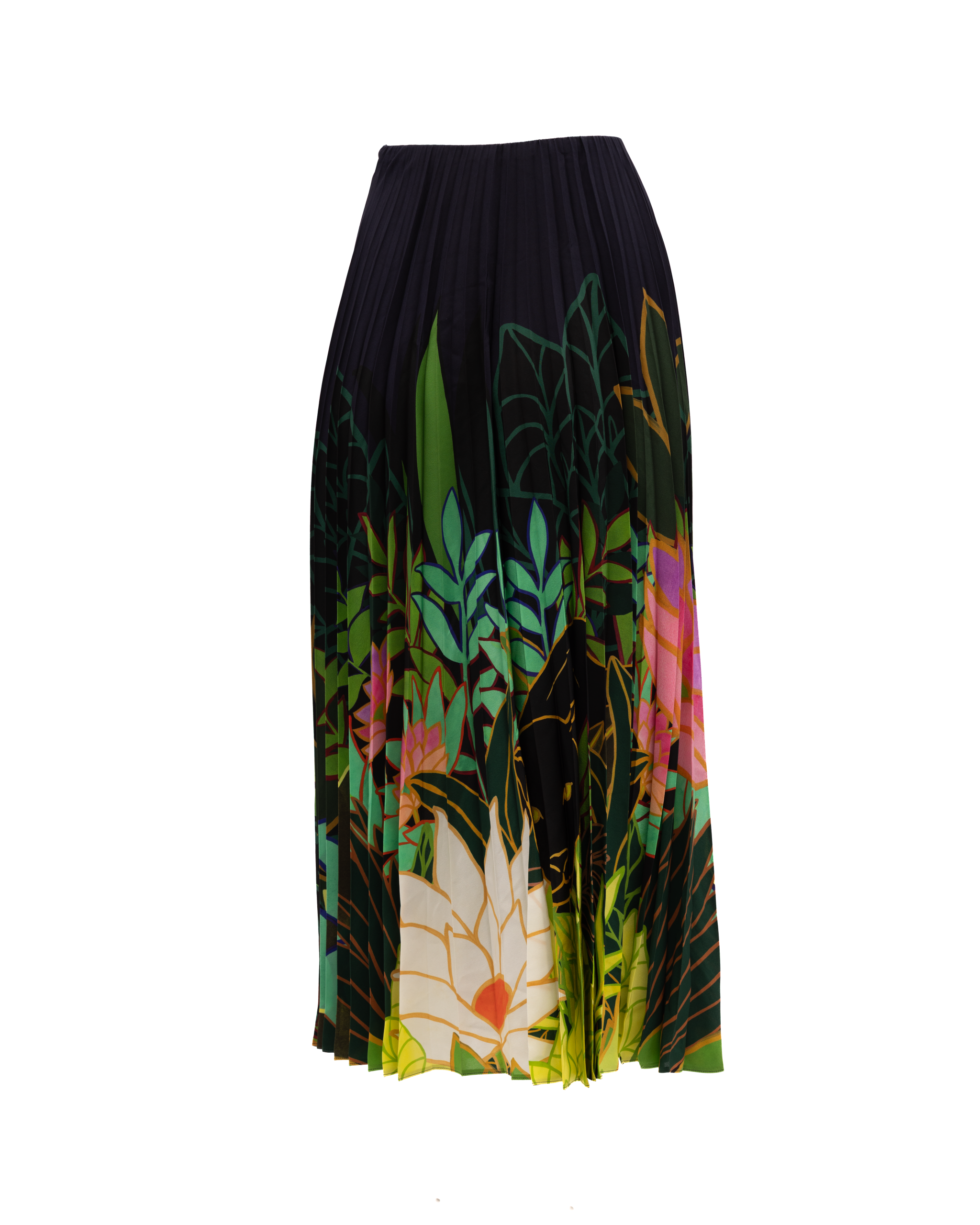 Valentino Garavani Pleated Floral Maxi Women's Skirt