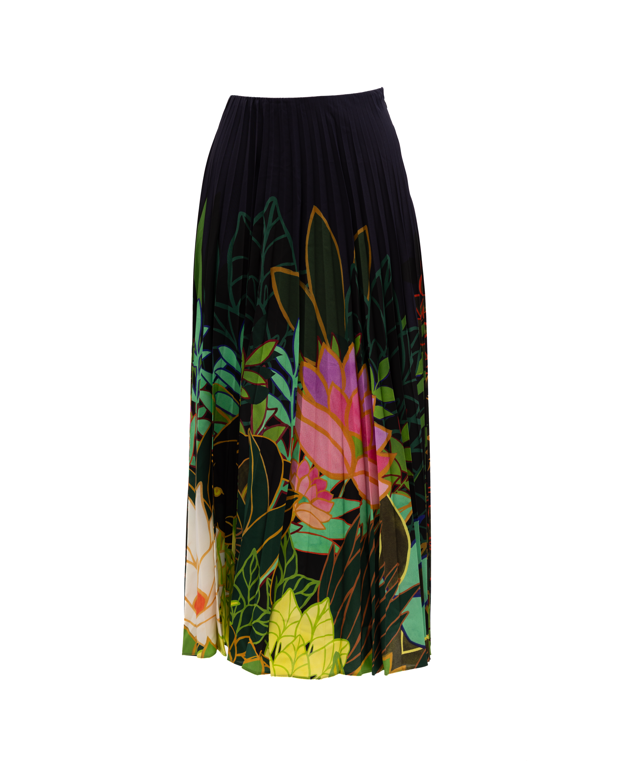 Valentino Garavani Pleated Floral Maxi Women's Skirt