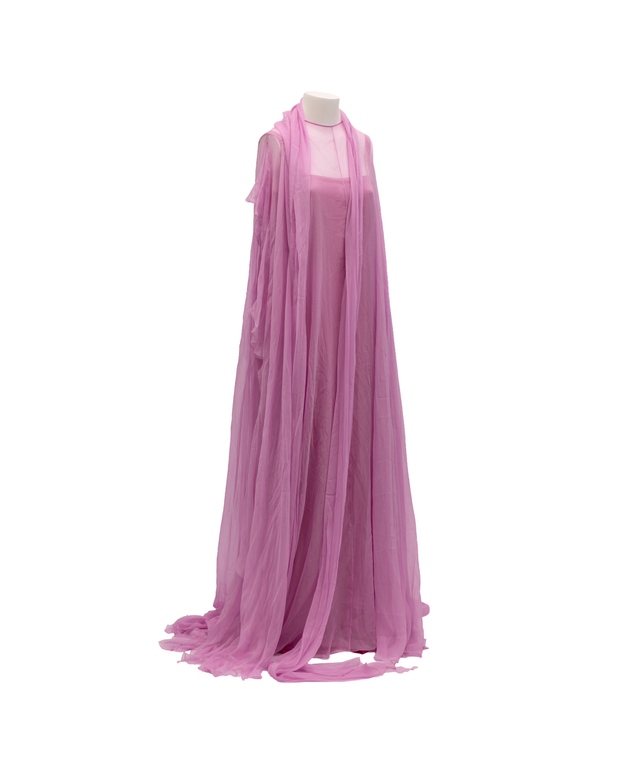 Valentino Garavani Pink Sleeveless Maxi Women's Dress
