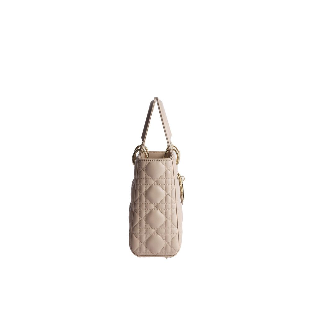 Dior Beige Lamb Leather Shoulder Women's Bag