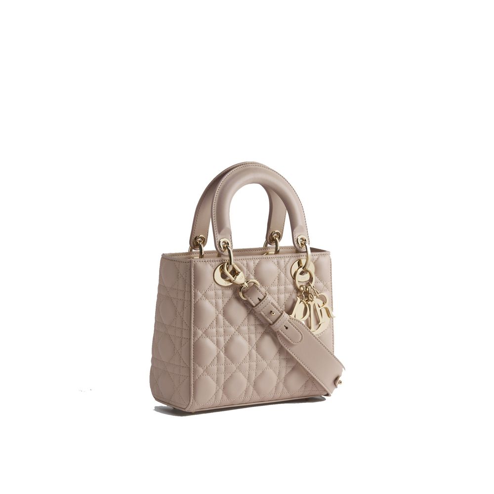 Dior Beige Lamb Leather Shoulder Women's Bag