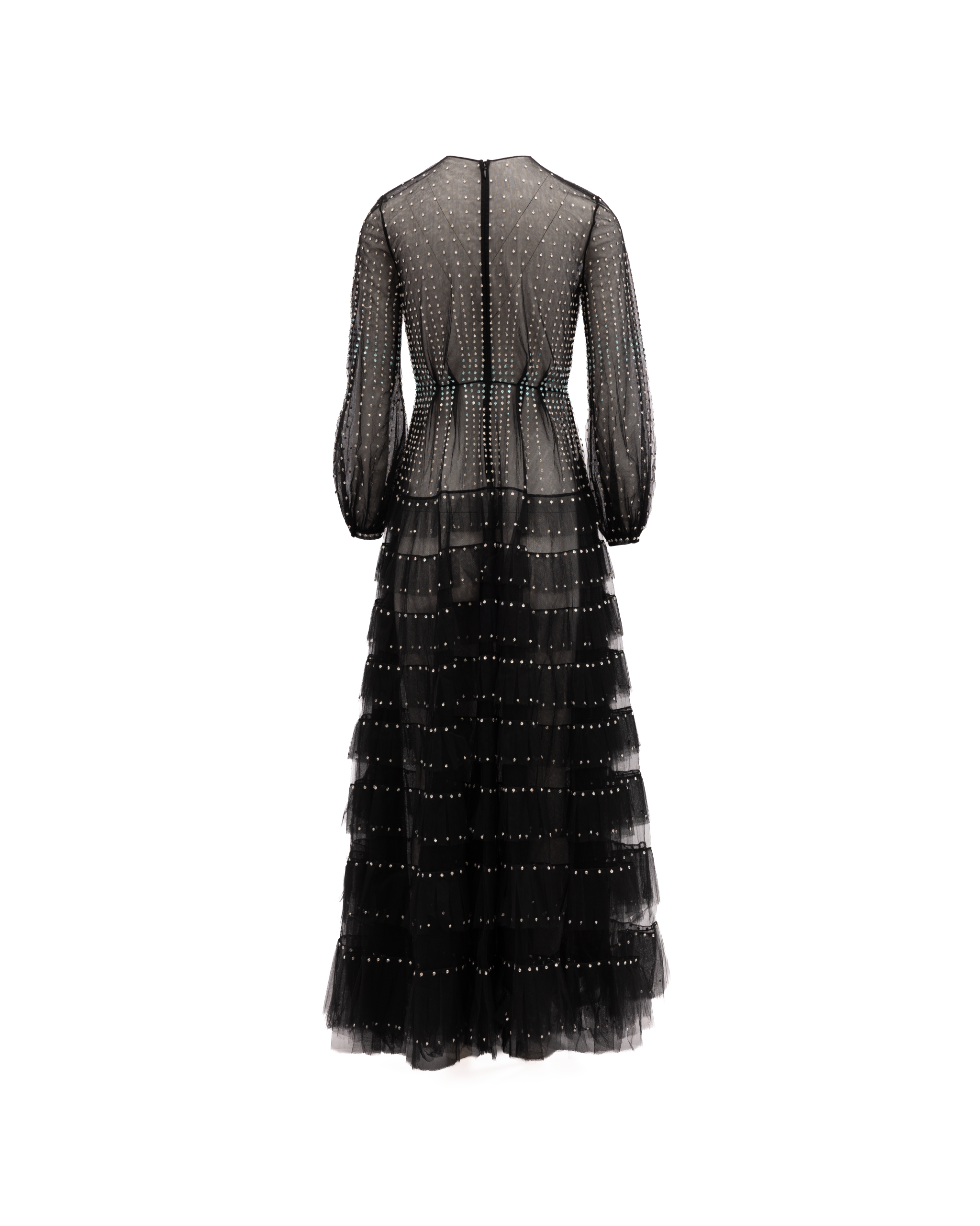 Valentino Garavani Long Sleeve Evening Tulle Women's Dress