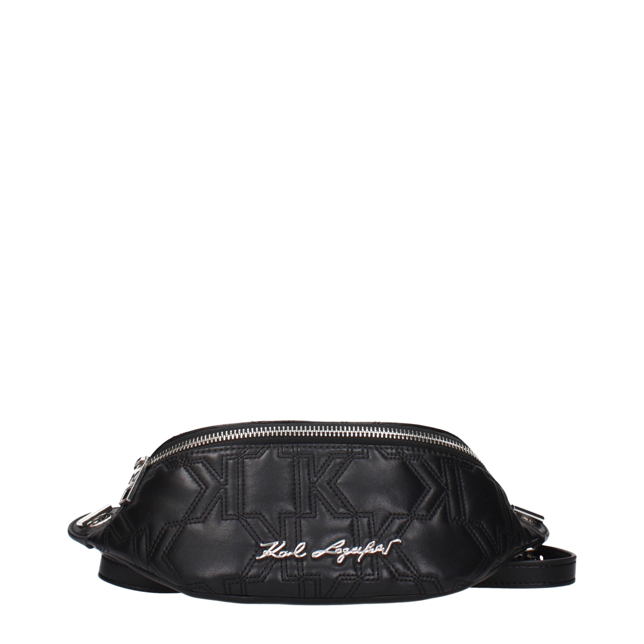 Karl Lagerfeld Black Leather Women's Backpack