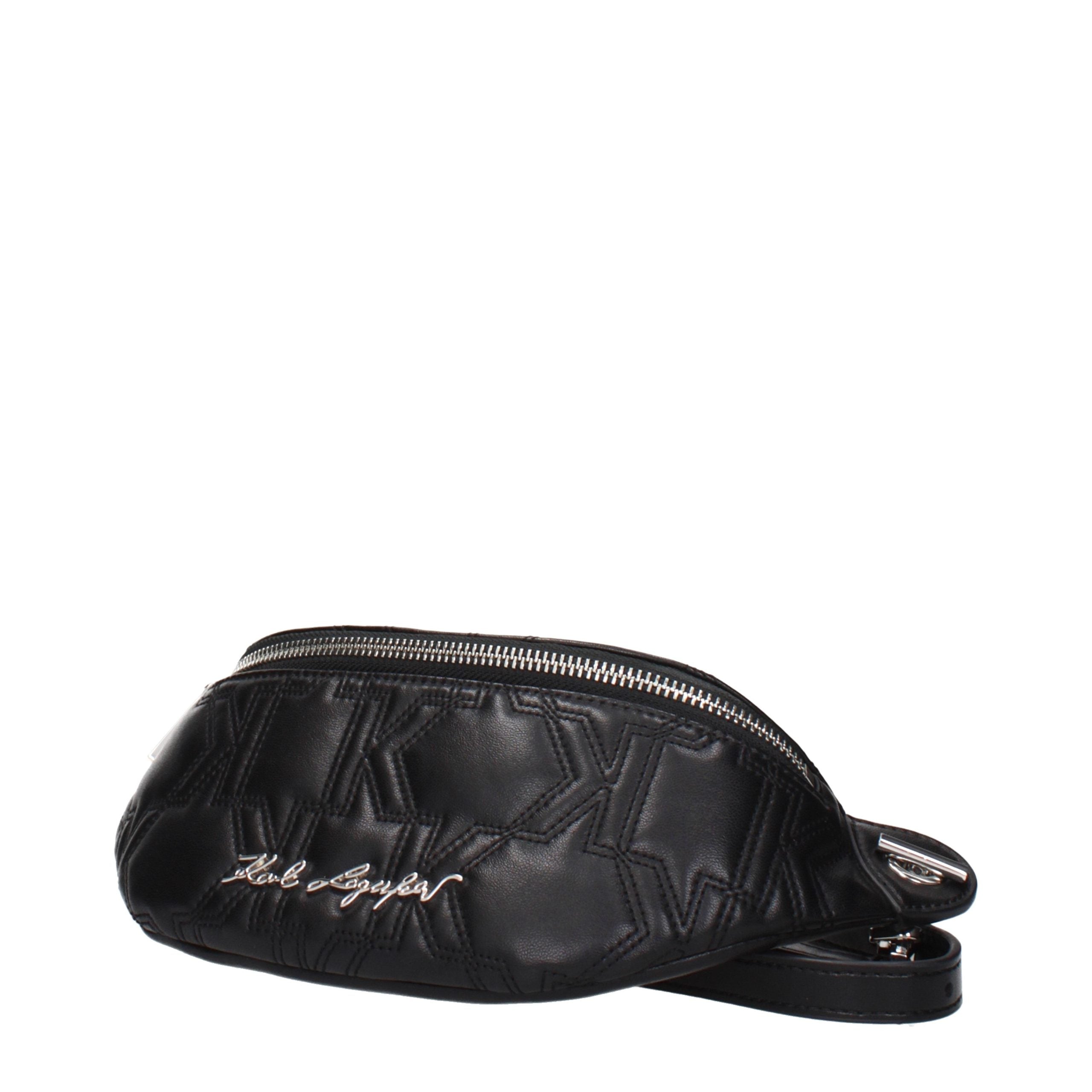 Karl Lagerfeld Black Leather Women's Backpack