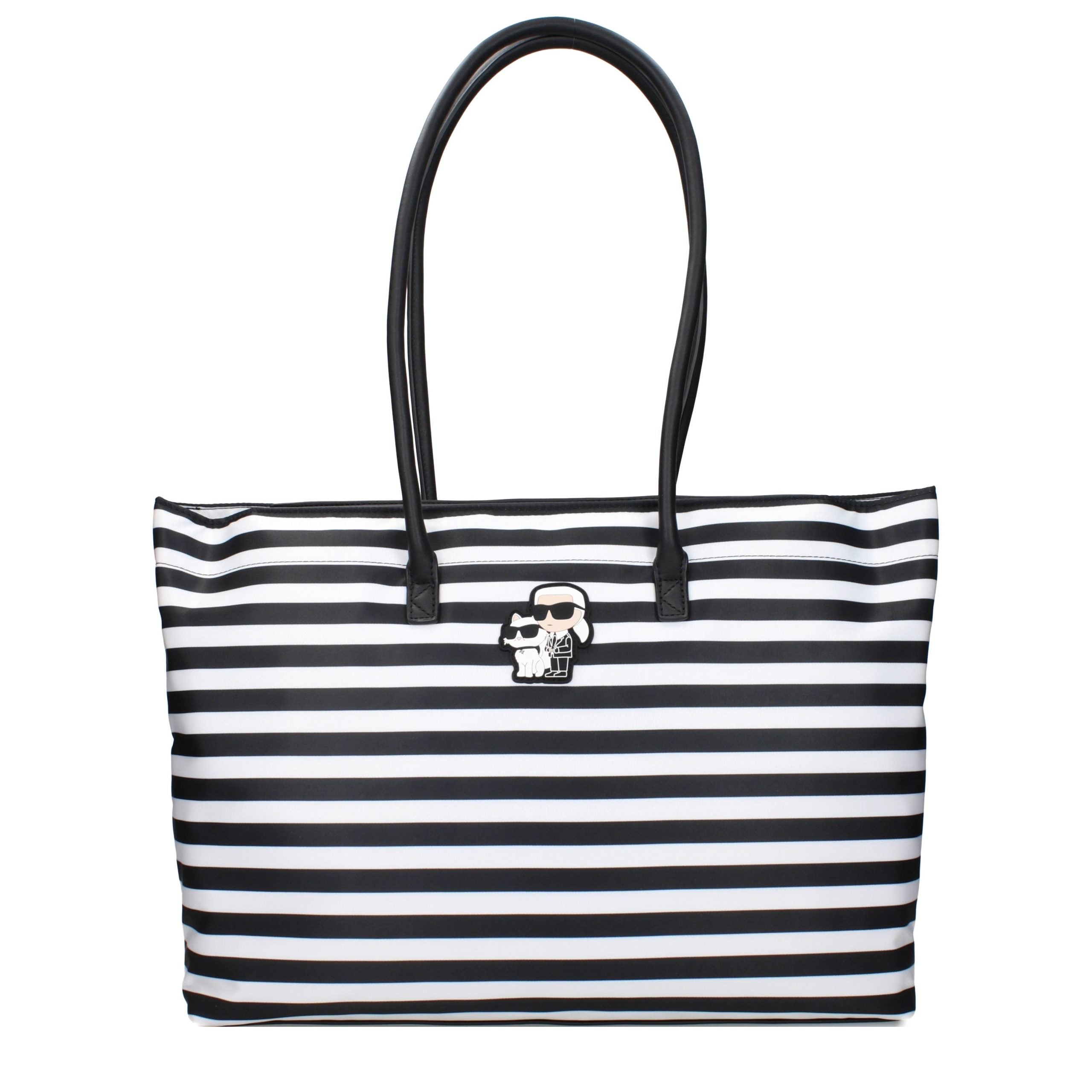 Karl Lagerfeld Black Fabric Shoulder Women's Bag