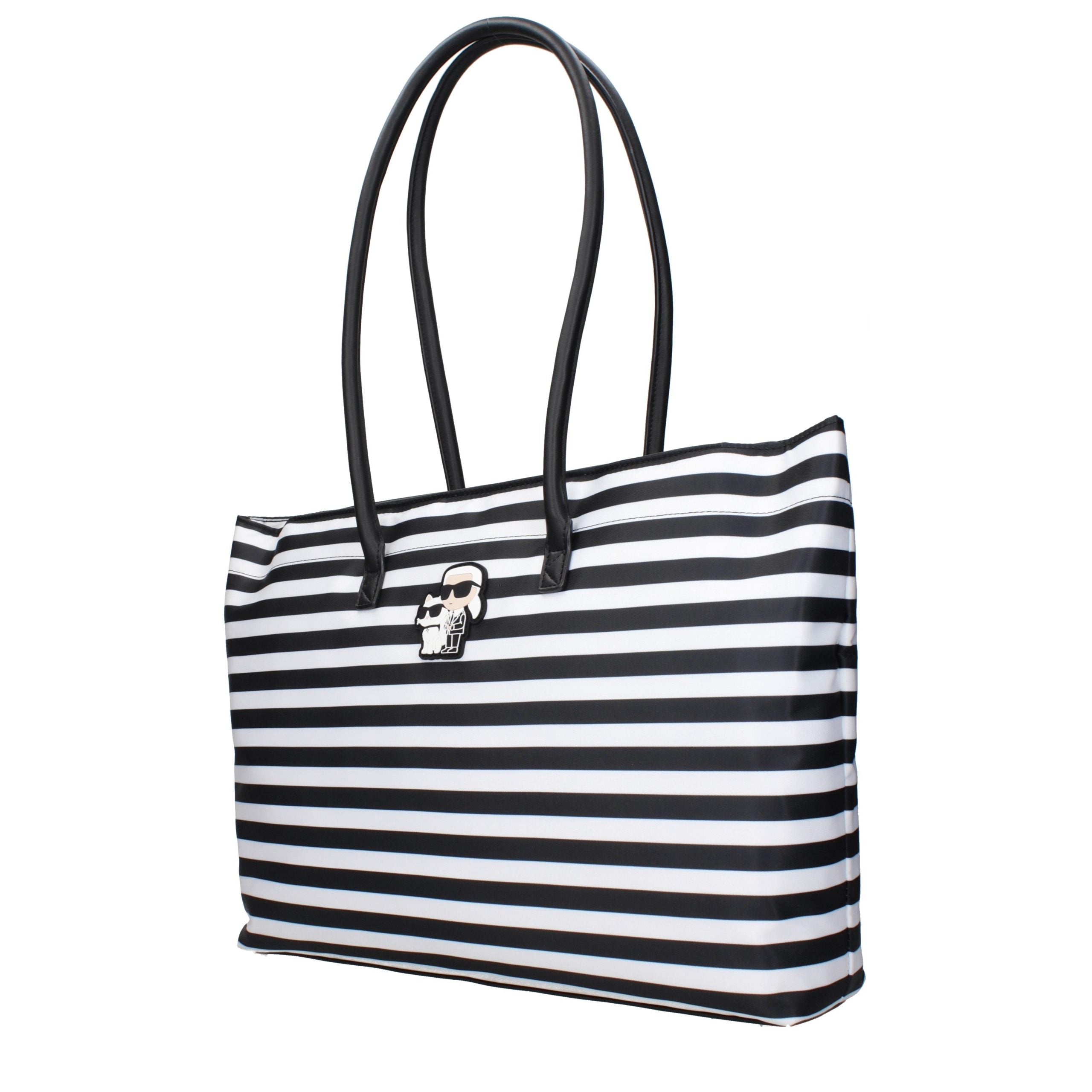 Karl Lagerfeld Black Fabric Shoulder Women's Bag