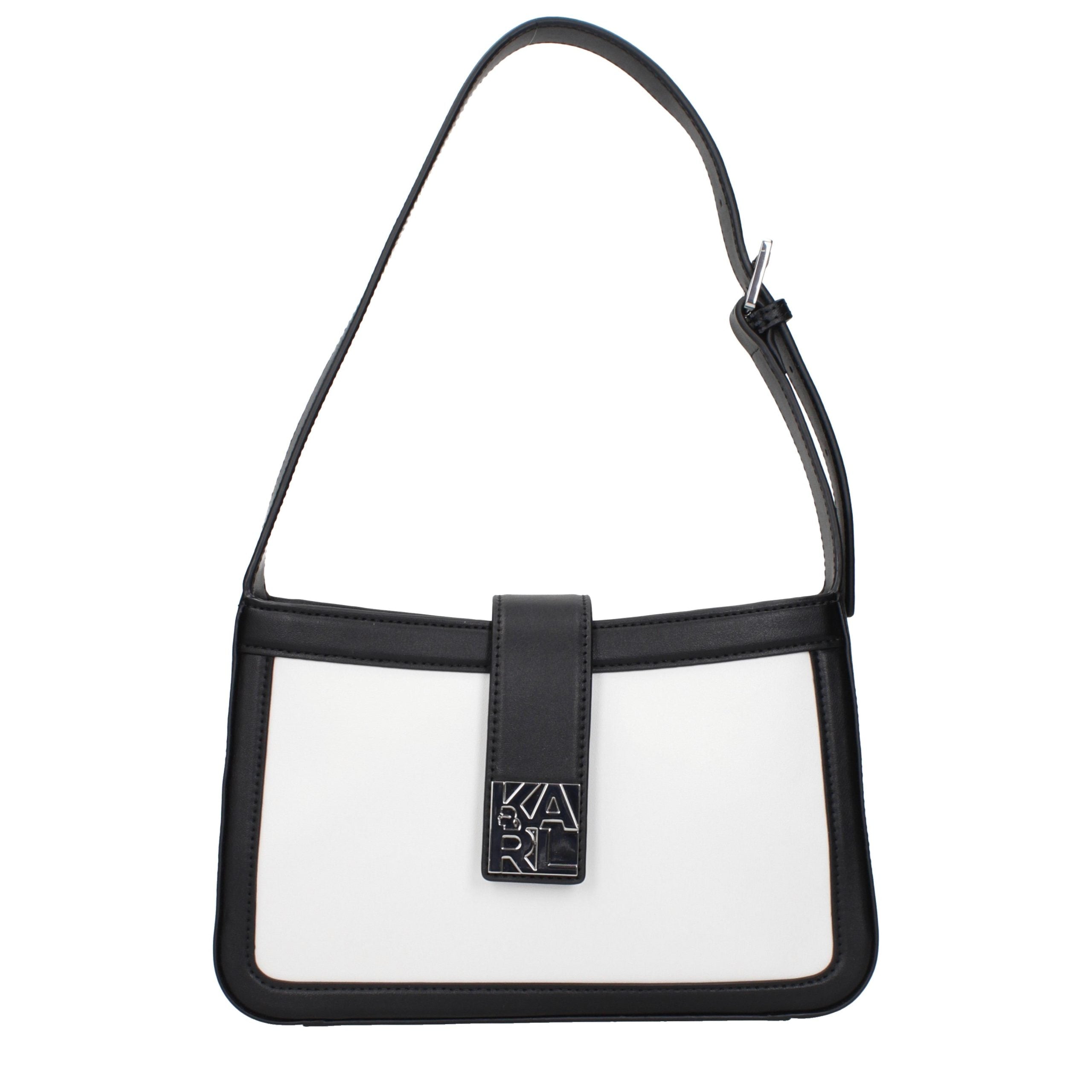 Karl Lagerfeld White Leather Shoulder Women's Bag