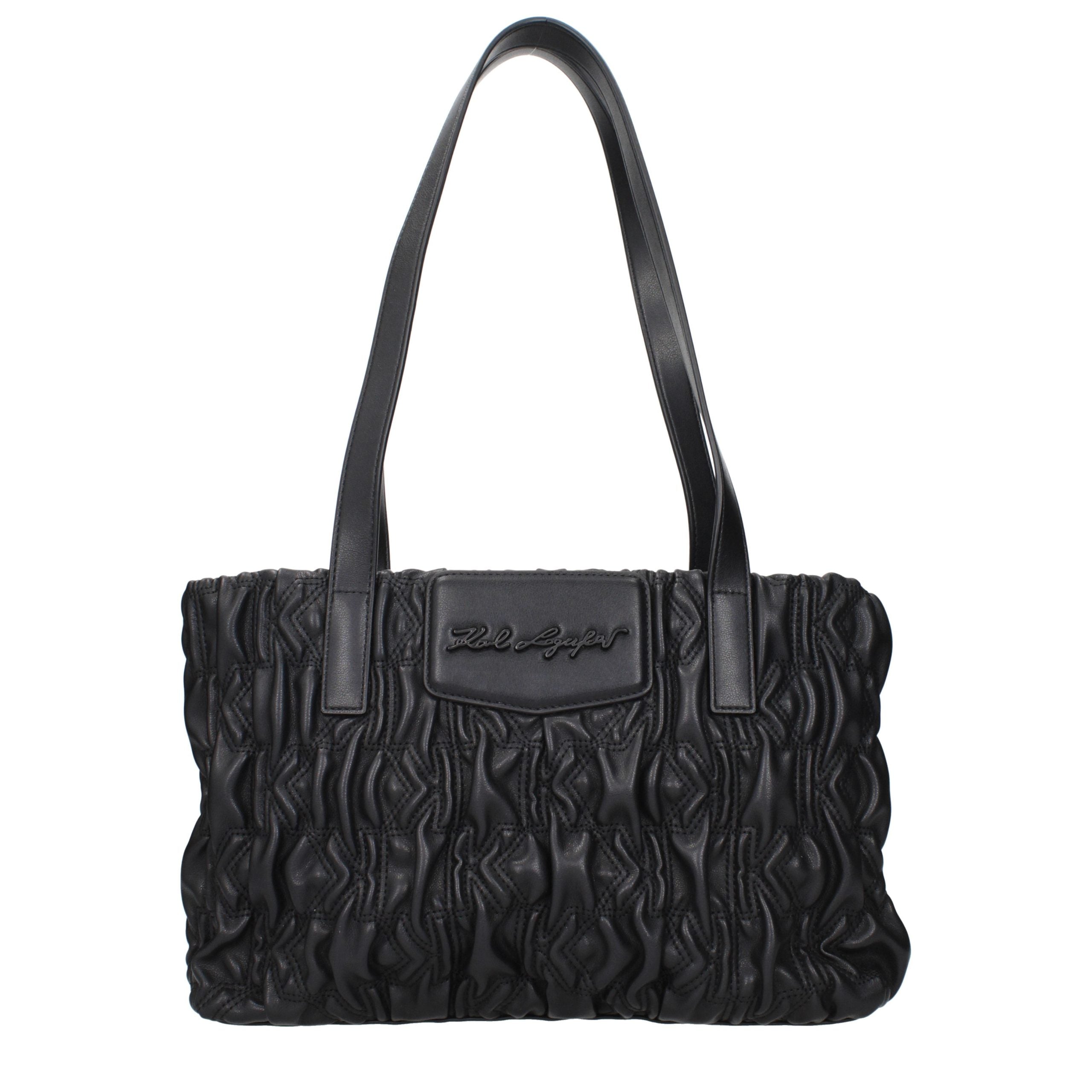 Karl Lagerfeld Black Polyester Shoulder Women's Bag