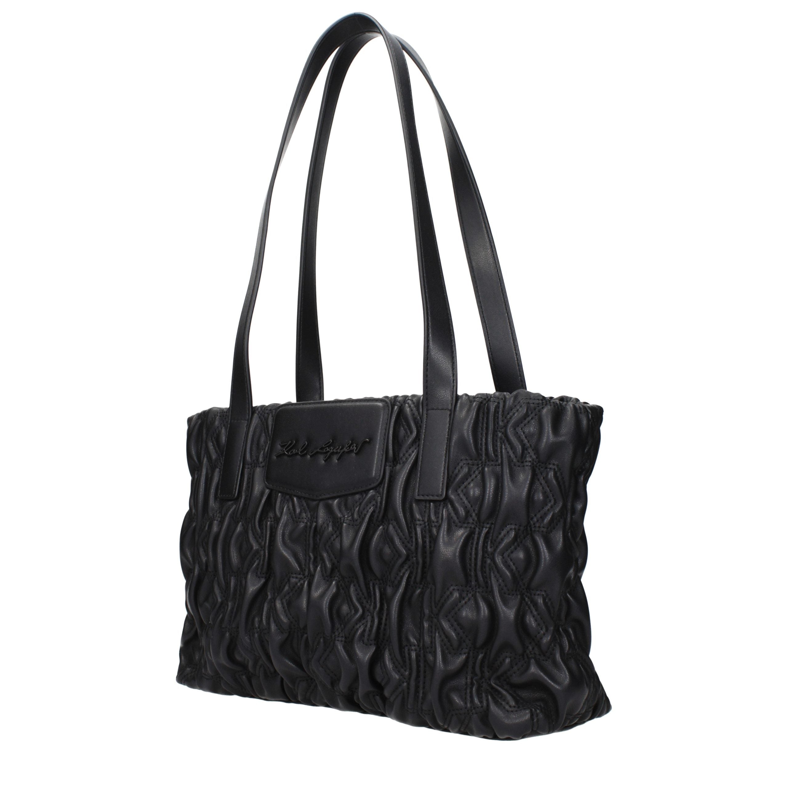 Karl Lagerfeld Black Polyester Shoulder Women's Bag