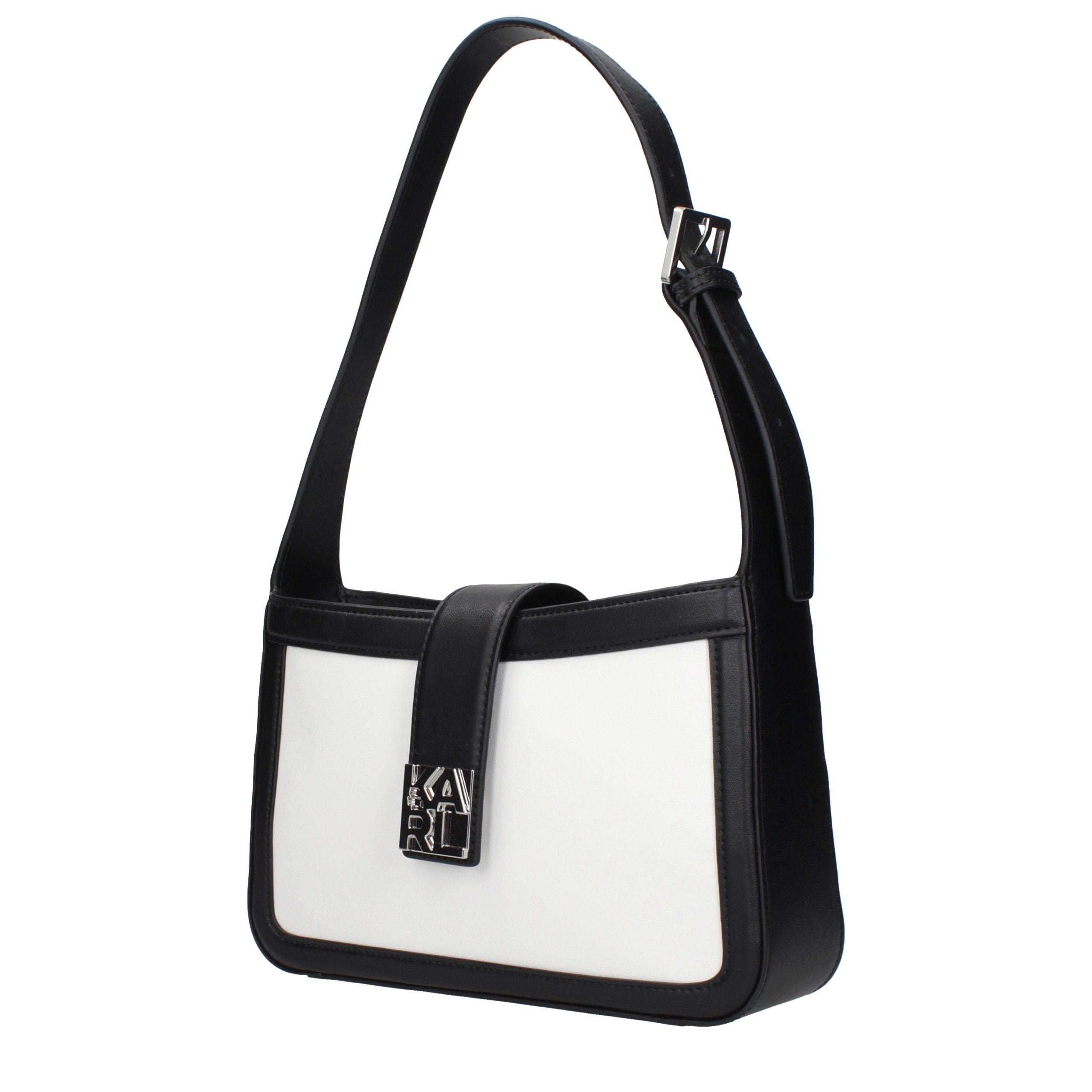 Karl Lagerfeld White Leather Shoulder Women's Bag