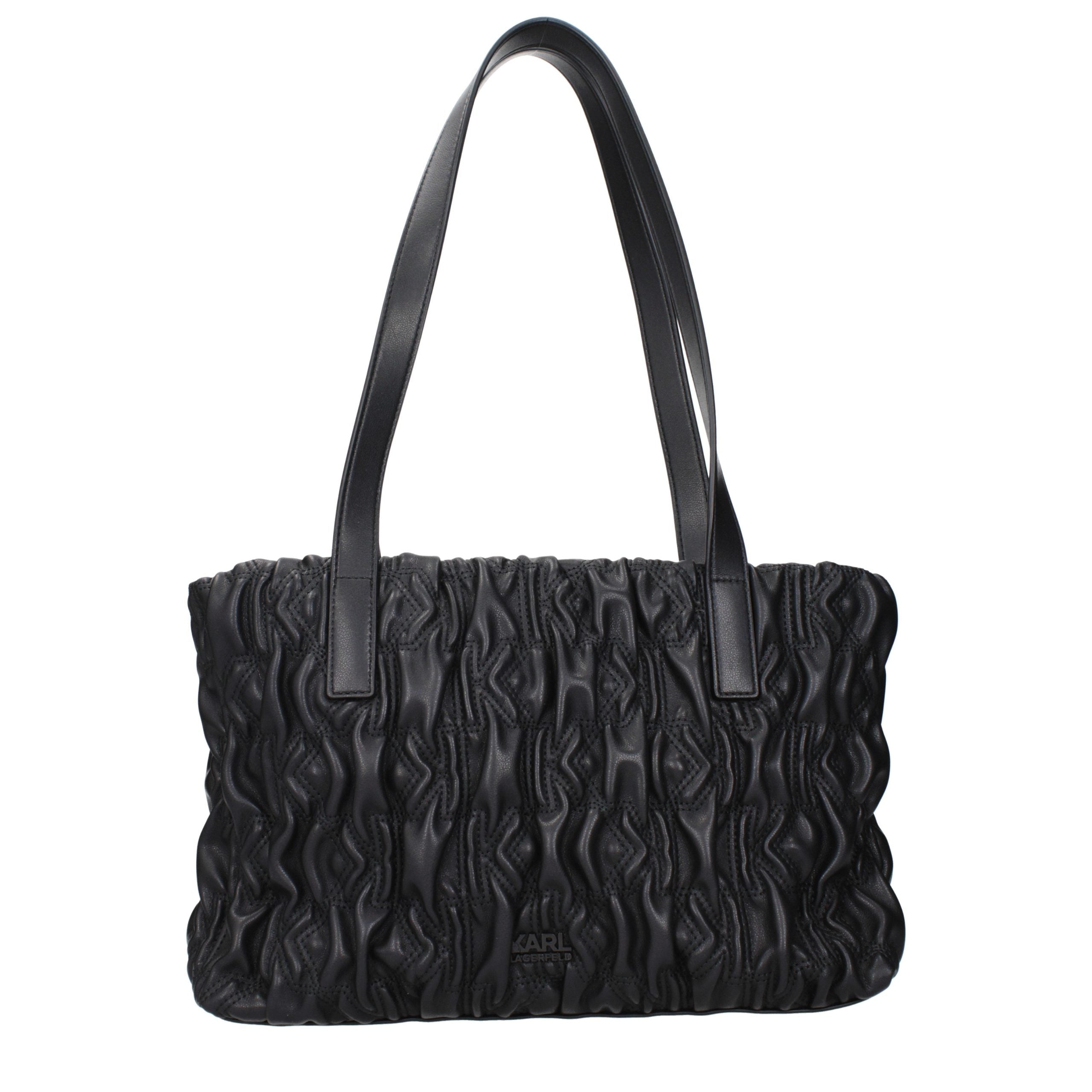 Karl Lagerfeld Black Polyester Shoulder Women's Bag