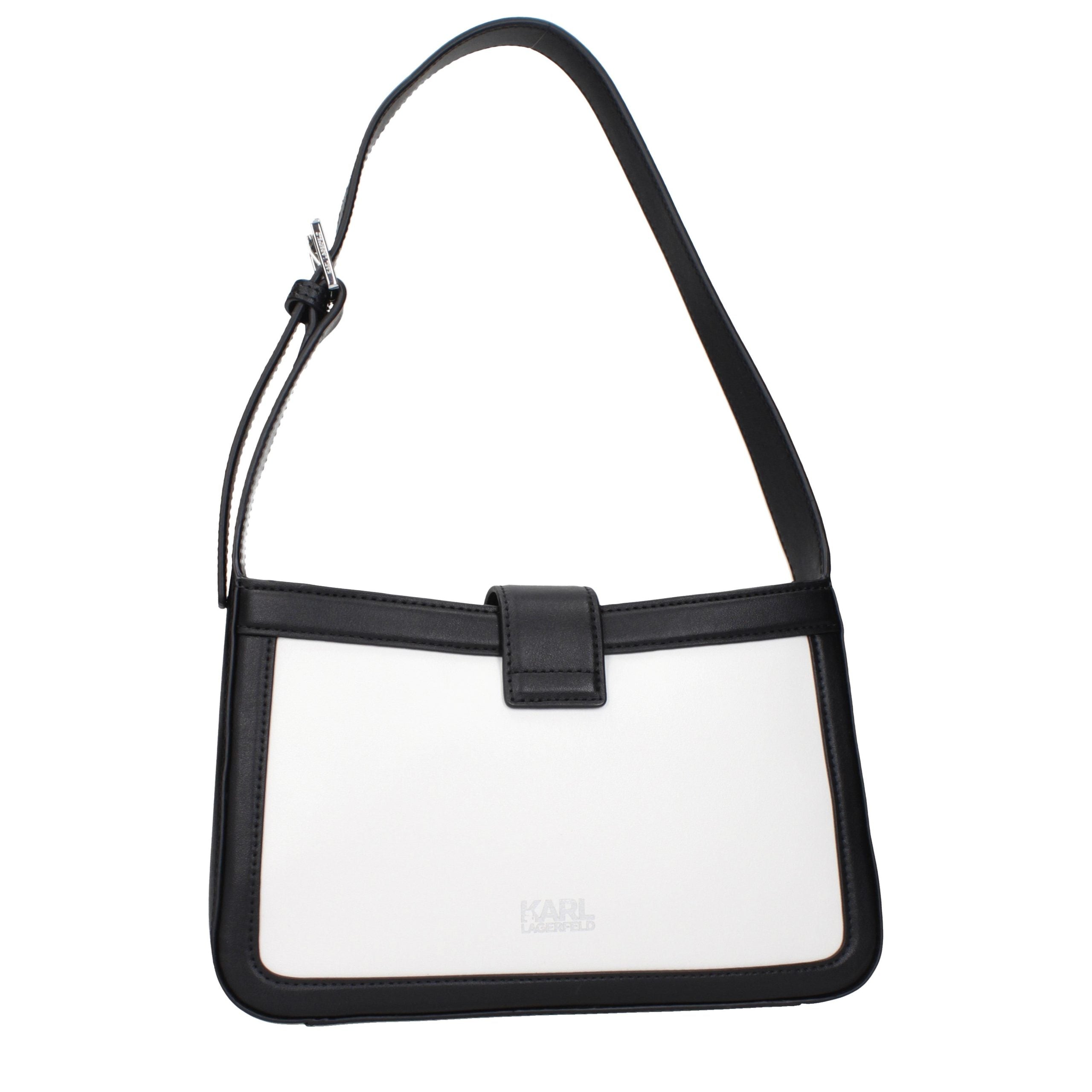 Karl Lagerfeld White Leather Shoulder Women's Bag