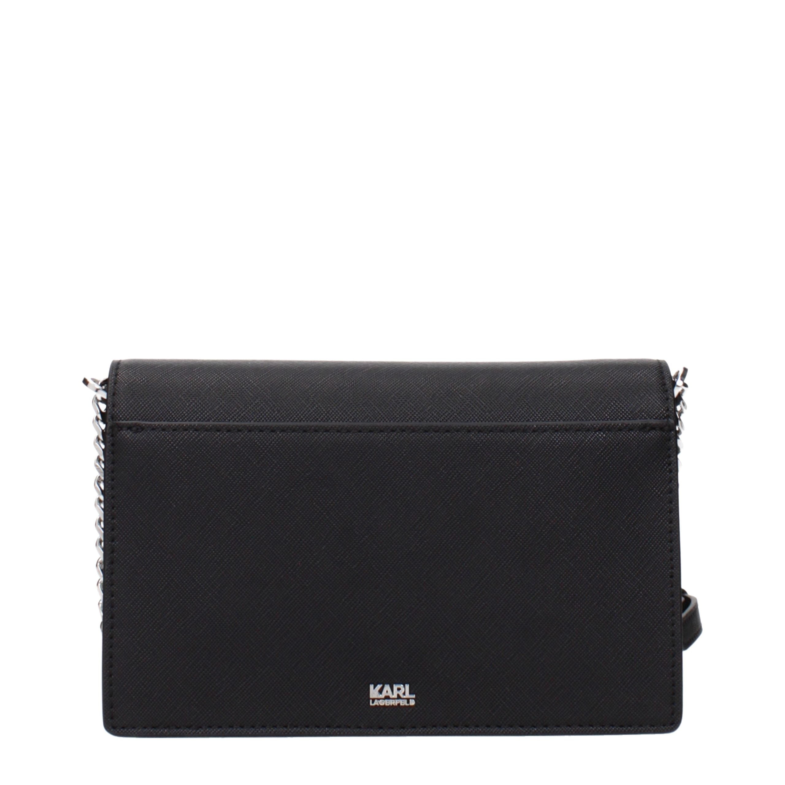 Karl Lagerfeld Black Polyethylene Crossbody Women's Bag