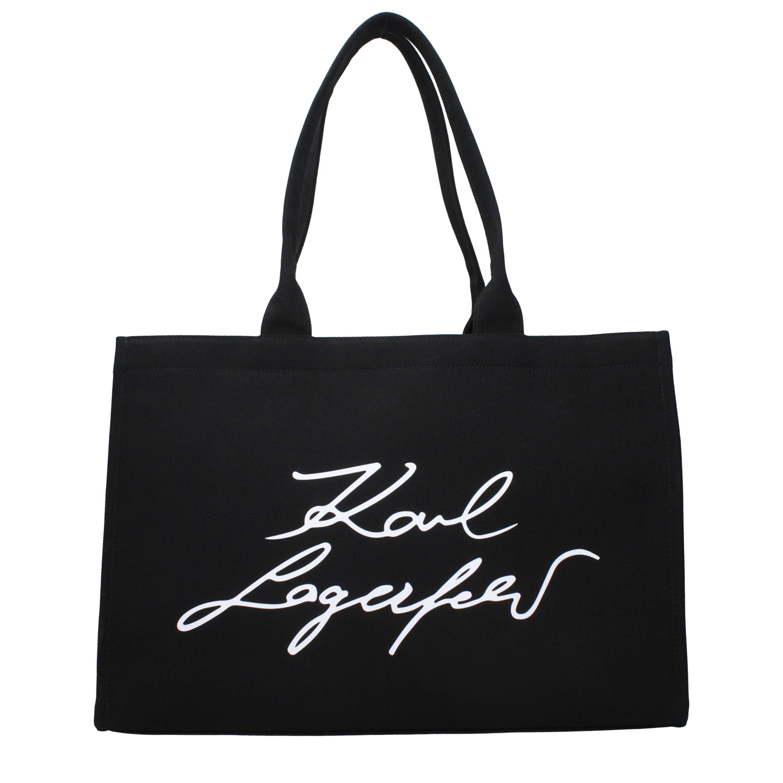 Karl Lagerfeld Black Fabric Shoulder Women's Bag