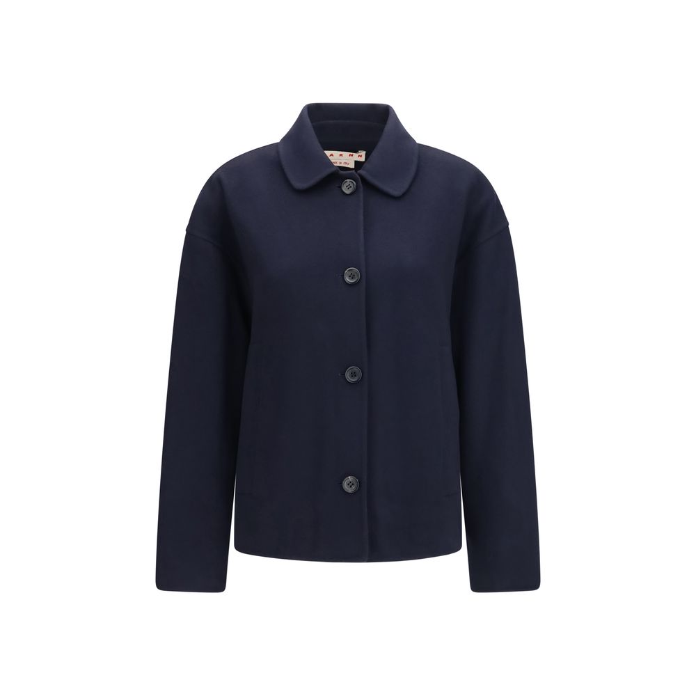 Marni Blue Wool Oves Aries Women's Jacket