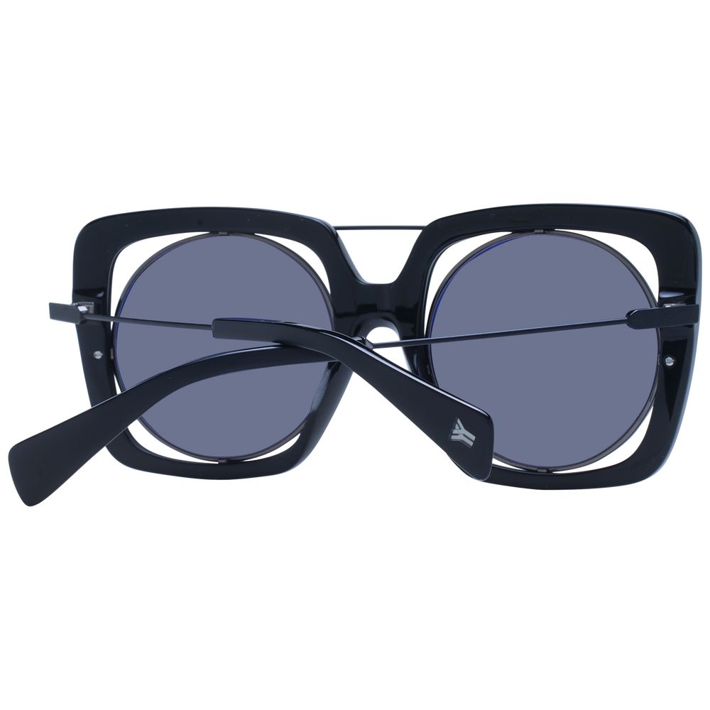 Yohji Yamamoto Black Monel  Sunglasses