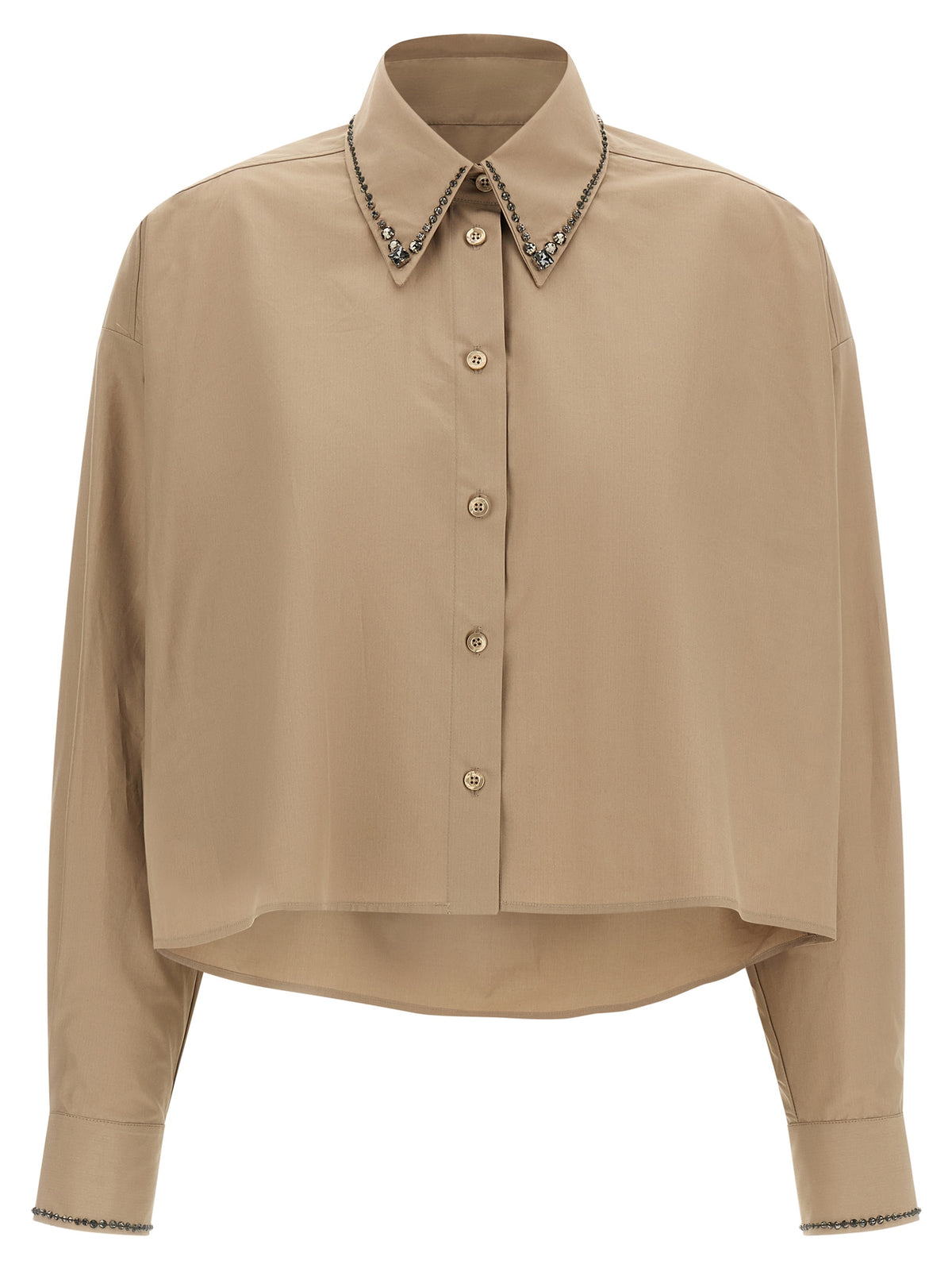 Fabiana Filippi Beige Cotton Women's Blouse
